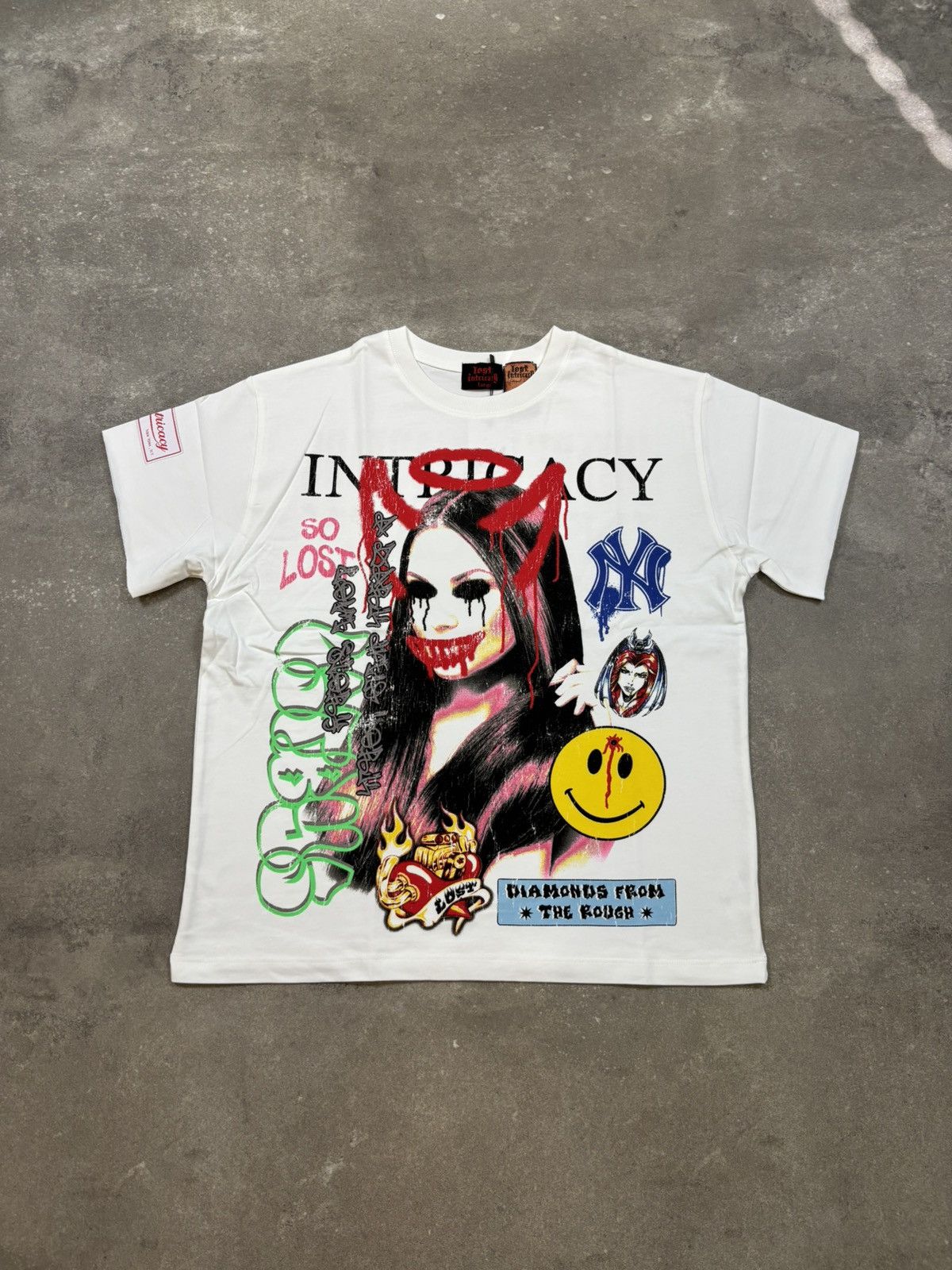 LOST INTRICACY Lost Intricacy Front Page Mag Shirt, White Size US XXL / EU 58 / 5 - 1 Thumbnail