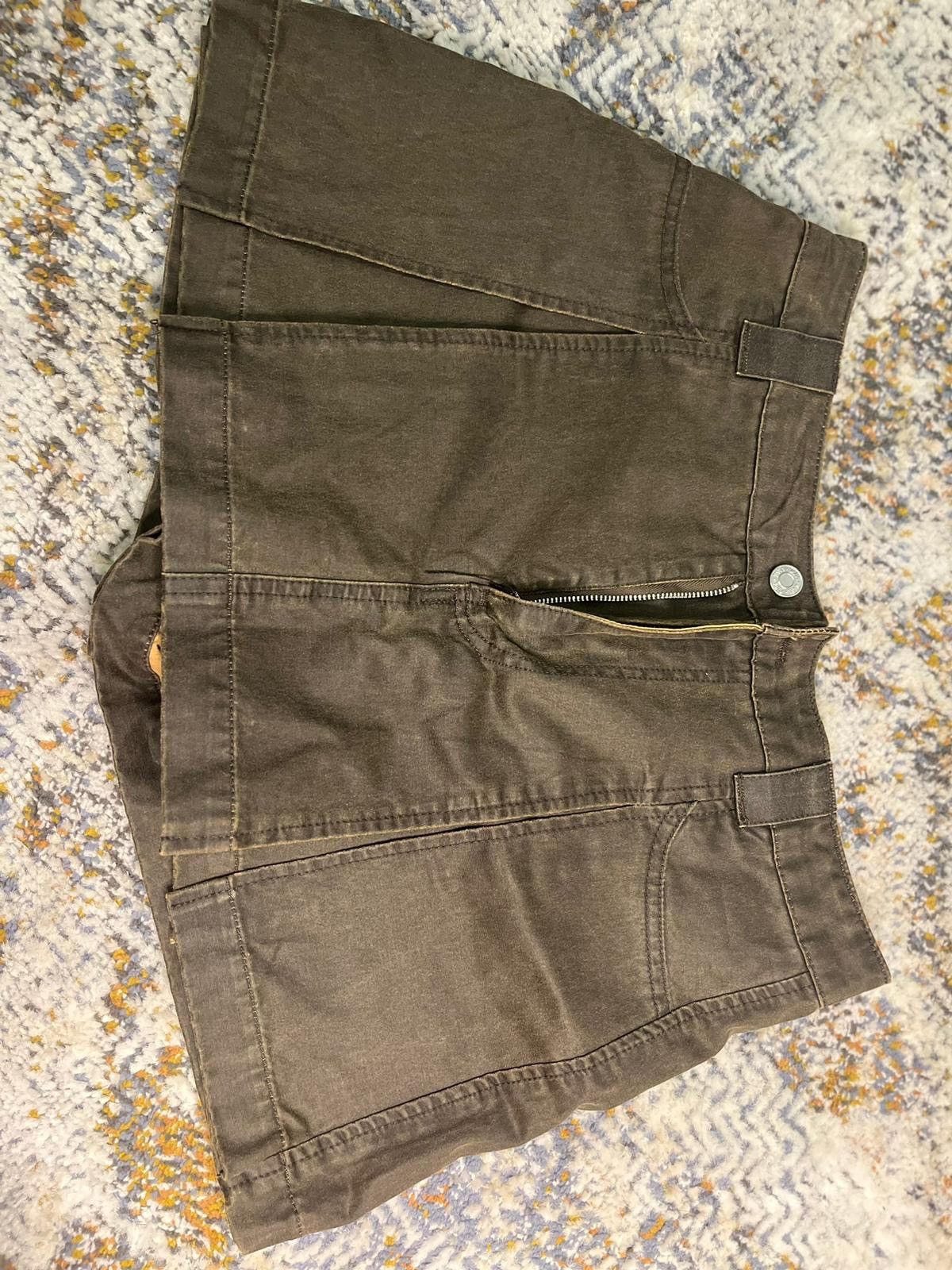 Zara Brown leather skort Size 30" / US 8 / IT 44 - 2 Thumbnail