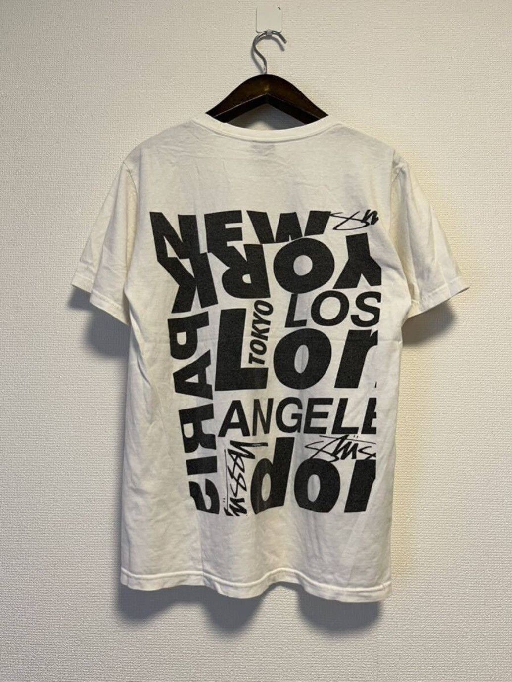 Stussy × Vintage stussy white large text tee Size US S / EU 44-46 / 1 - 3 Thumbnail