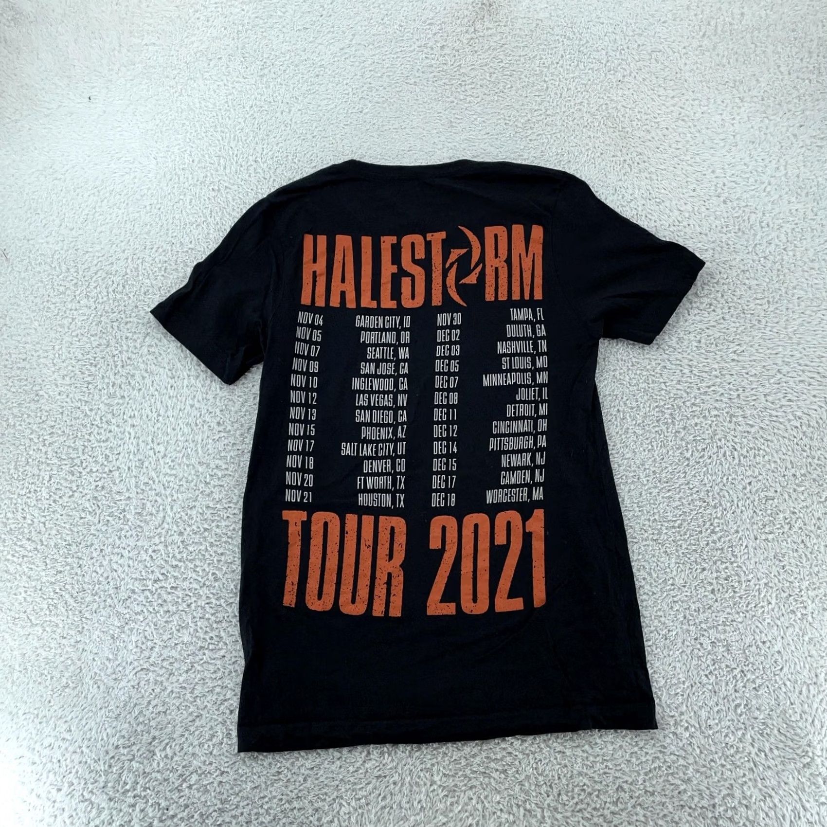 Vintage Halestorm Concert T-Shirt XS Black 2021 Tour Lzzy Hale Rock Metal Band Tee Mens XS Black Rock Concert 90s Size US XS / EU 42 / 0 - 4 Thumbnail