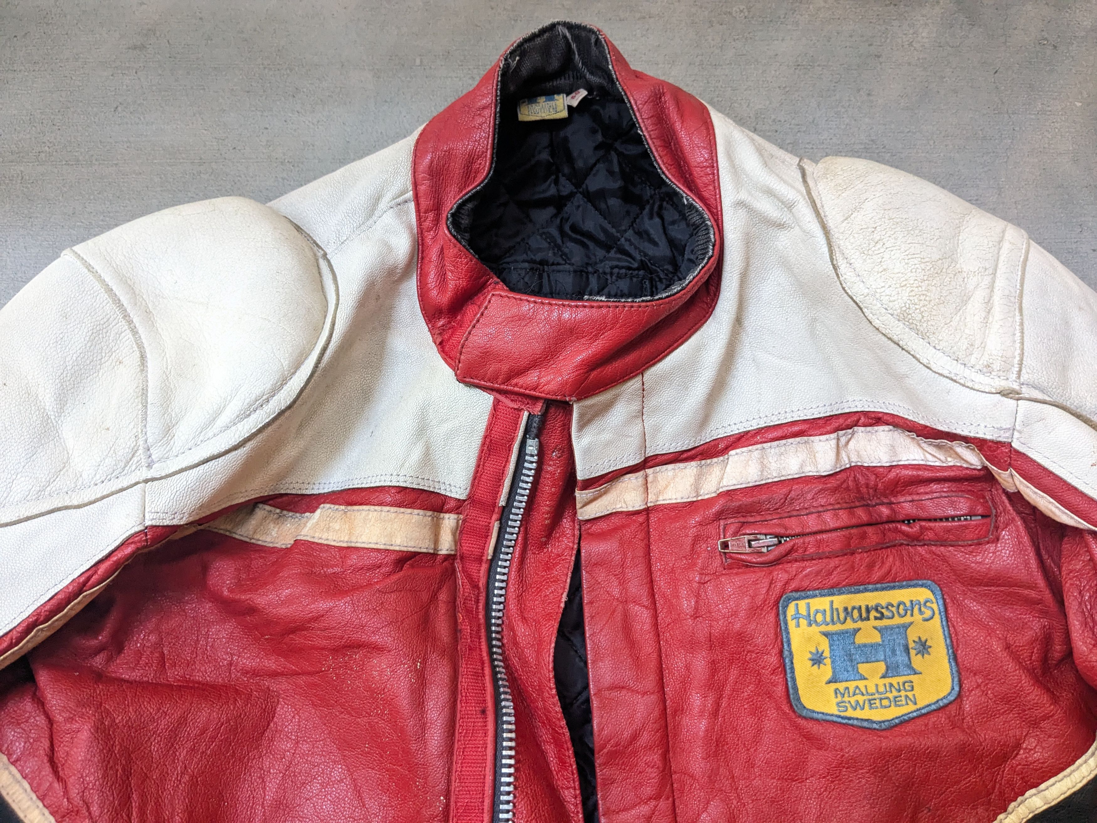 Genuine Leather Vintage Motorcycle Leather Biker Jacket Red Black White Y2K Size US M / EU 48-50 / 2 - 2 Thumbnail