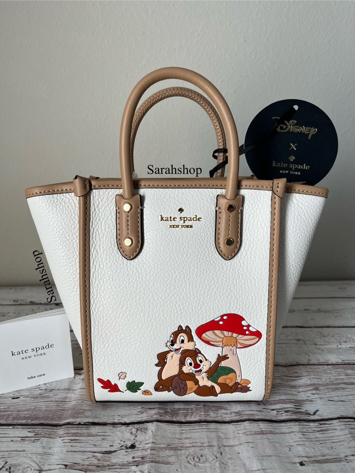 Kate Spade Ella Disney X KSNY Chip N Dale Mini Tote