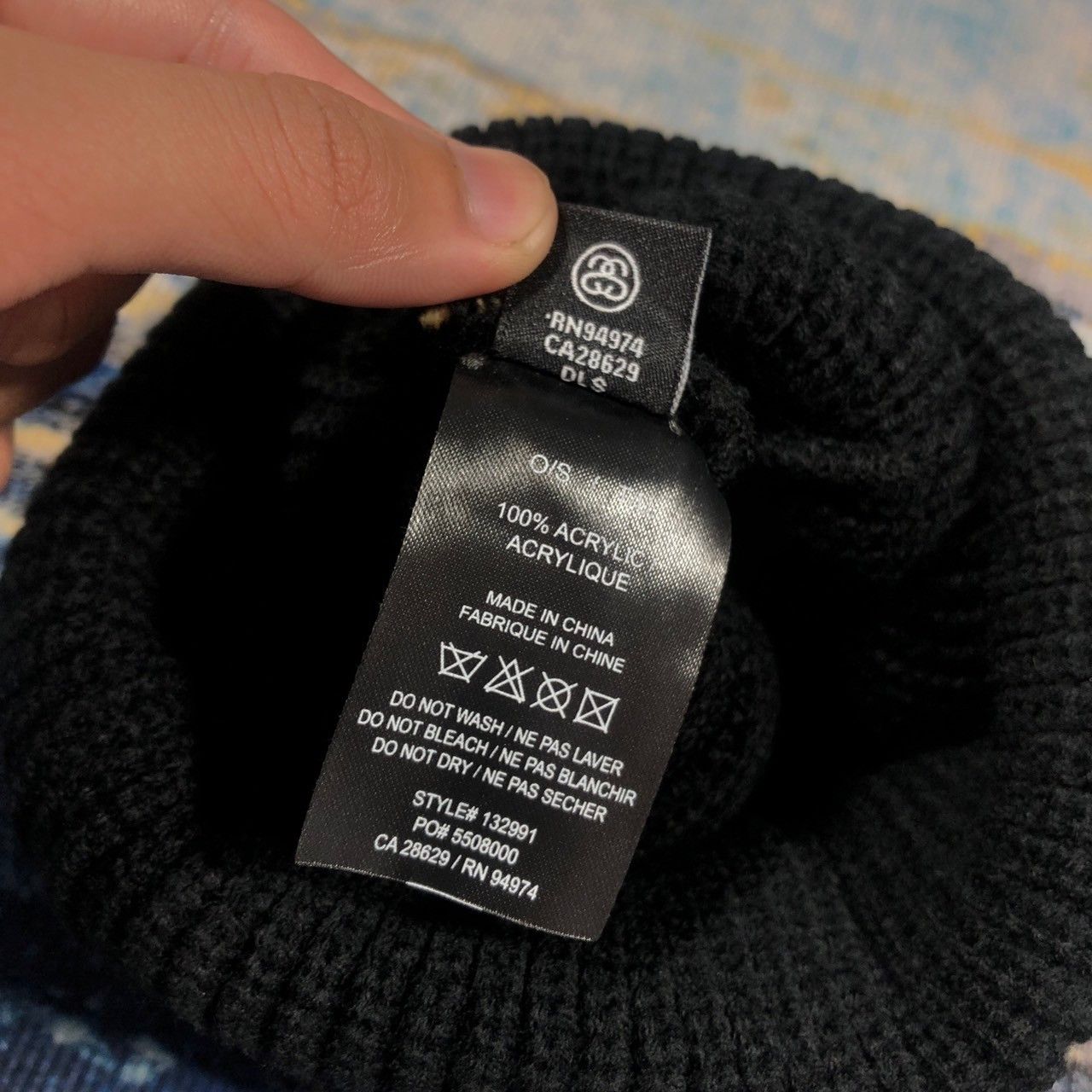 Stussy × Vintage Stussy Striped Cuff Beanie Size ONE SIZE - 5 Thumbnail