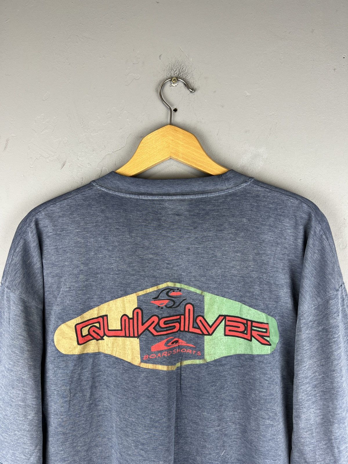 Quiksilver Vintage 1990s Quiksilver Y2K Surf Graphic T-Shirt Size US XL / EU 56 / 4 - 4 Thumbnail