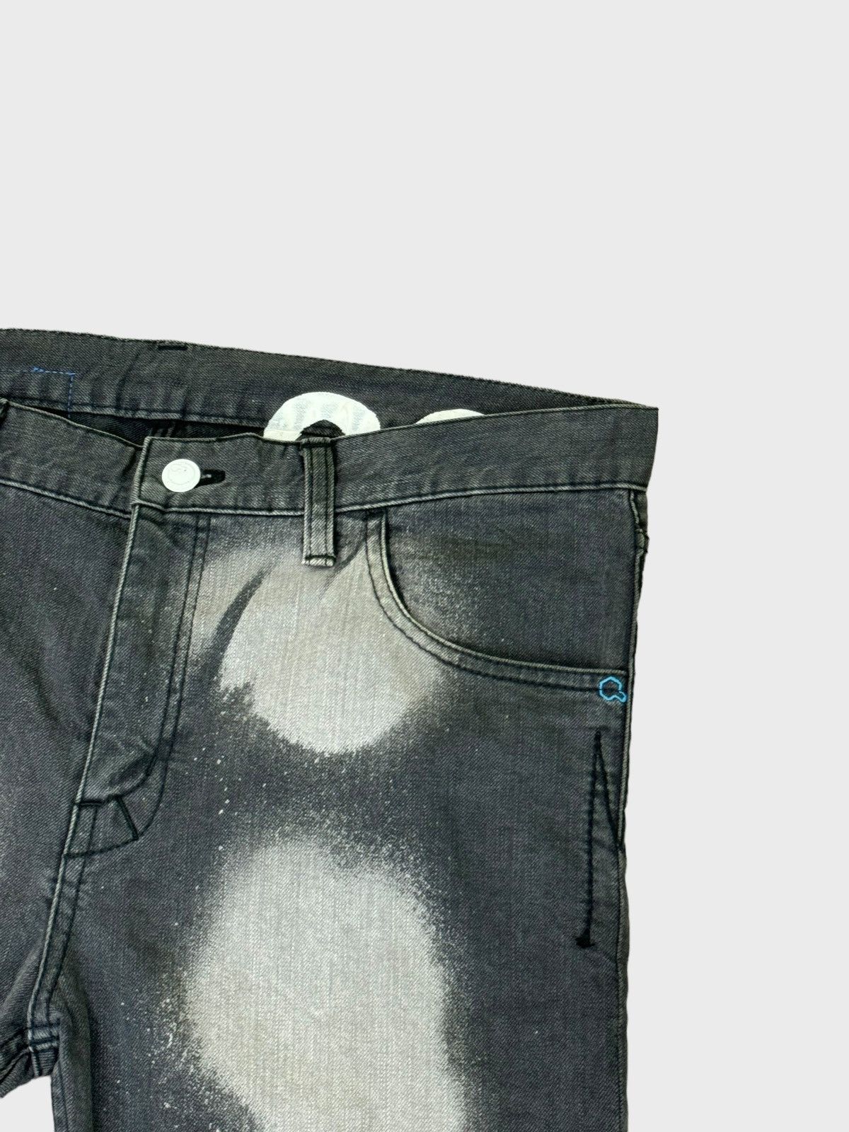 Japanese Brand MACKDADDY Japan Acid Washed Style Denim Pants Size US 35 - 8 Thumbnail
