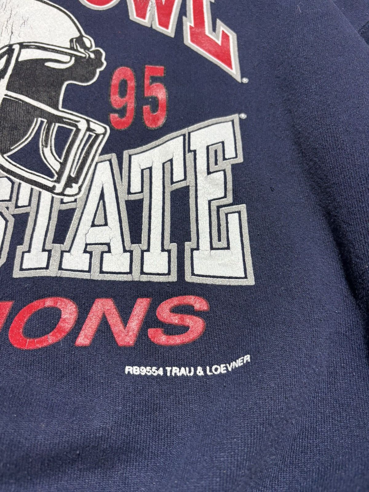 NFL Vintage Penn State Sweatshirt Rose Bowl 1995 Mens XL USA Size US XL / EU 56 / 4 - 5 Thumbnail