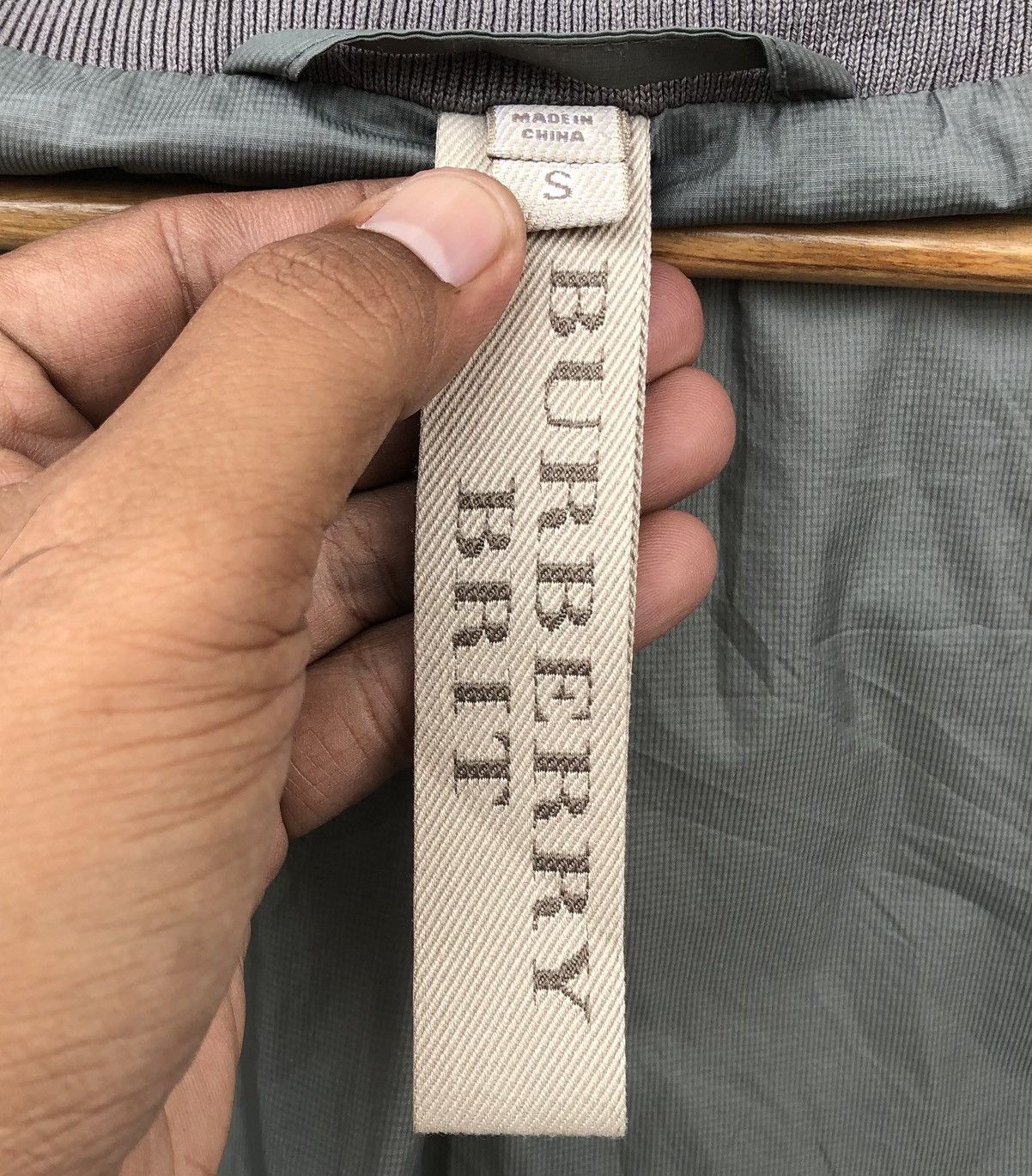Burberry Burberry Brit Stonewashed Grey Zip Front Bomber Jacket Size US S / EU 44-46 / 1 - 15 Thumbnail