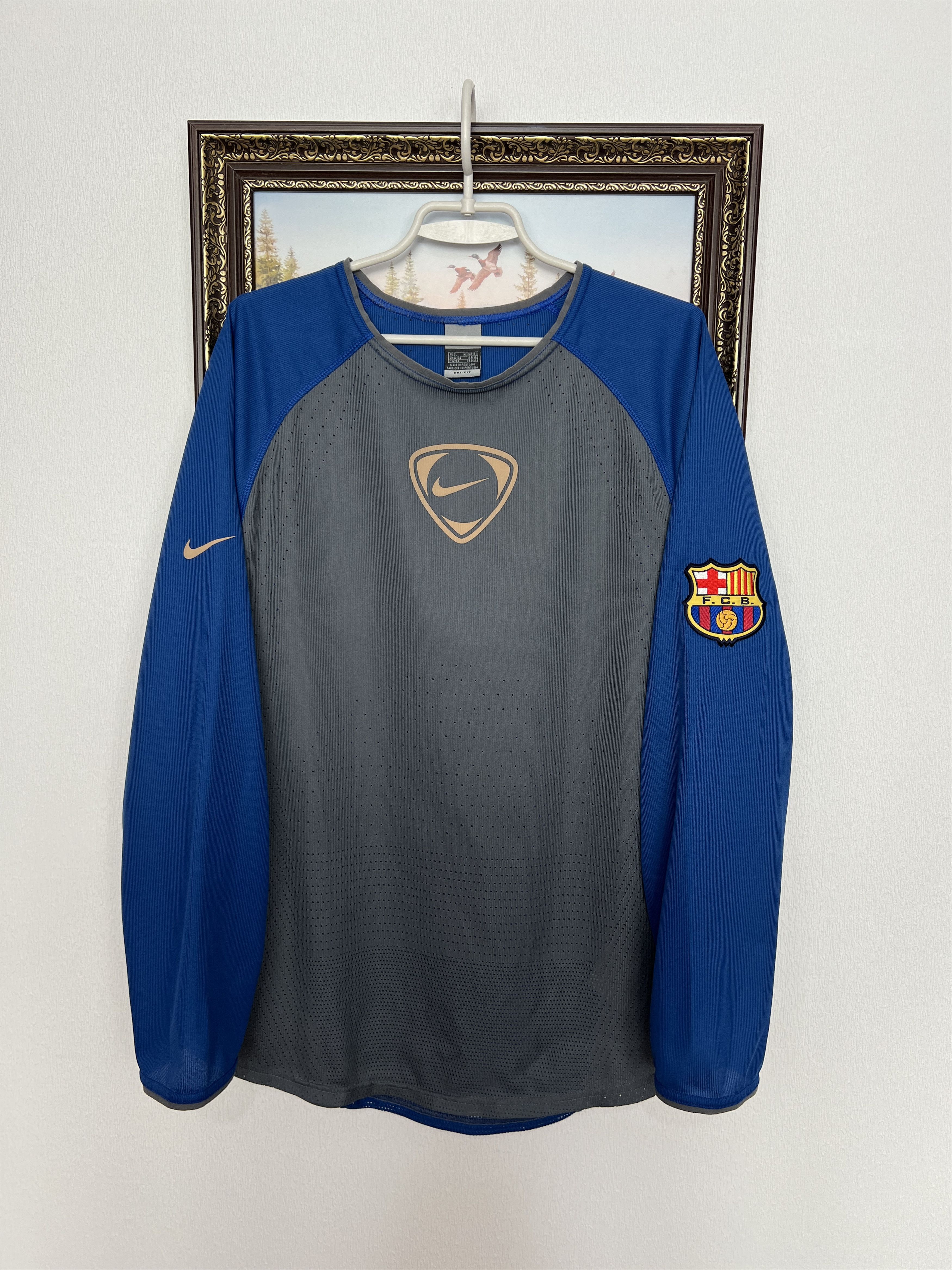 Nike FC Barcelona Football Train Sweatshirt Soccer Track Top Size US L / EU 52-54 / 3 - 1 Thumbnail
