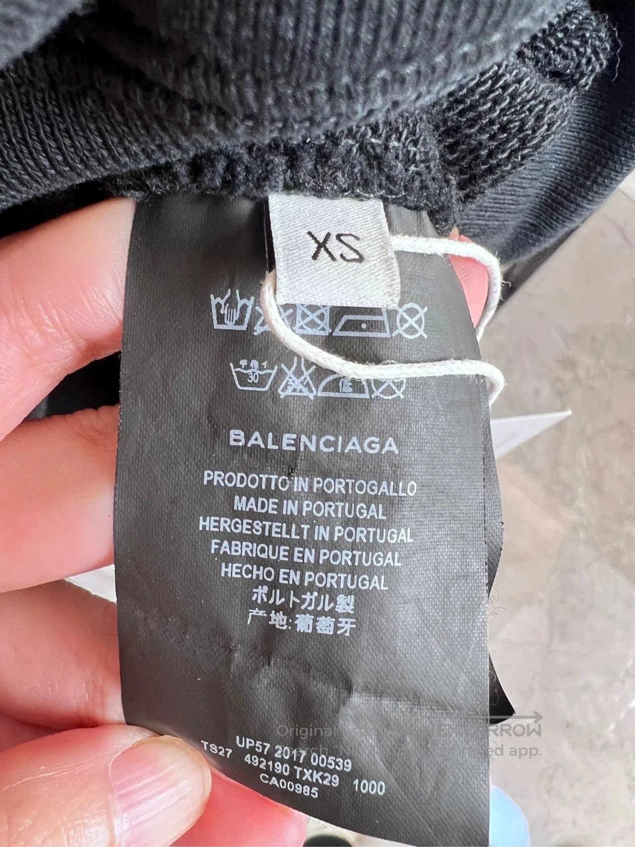 Balenciaga Balenciaga Black Logo Hoodie Sweatshirt. Size US XS / EU 42 / 0 - 5 Thumbnail