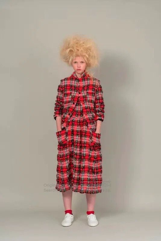 Comme des Garcons Comme Des Garcons Red checkered blazer Size S / US 4 / IT 40 - 2 Thumbnail