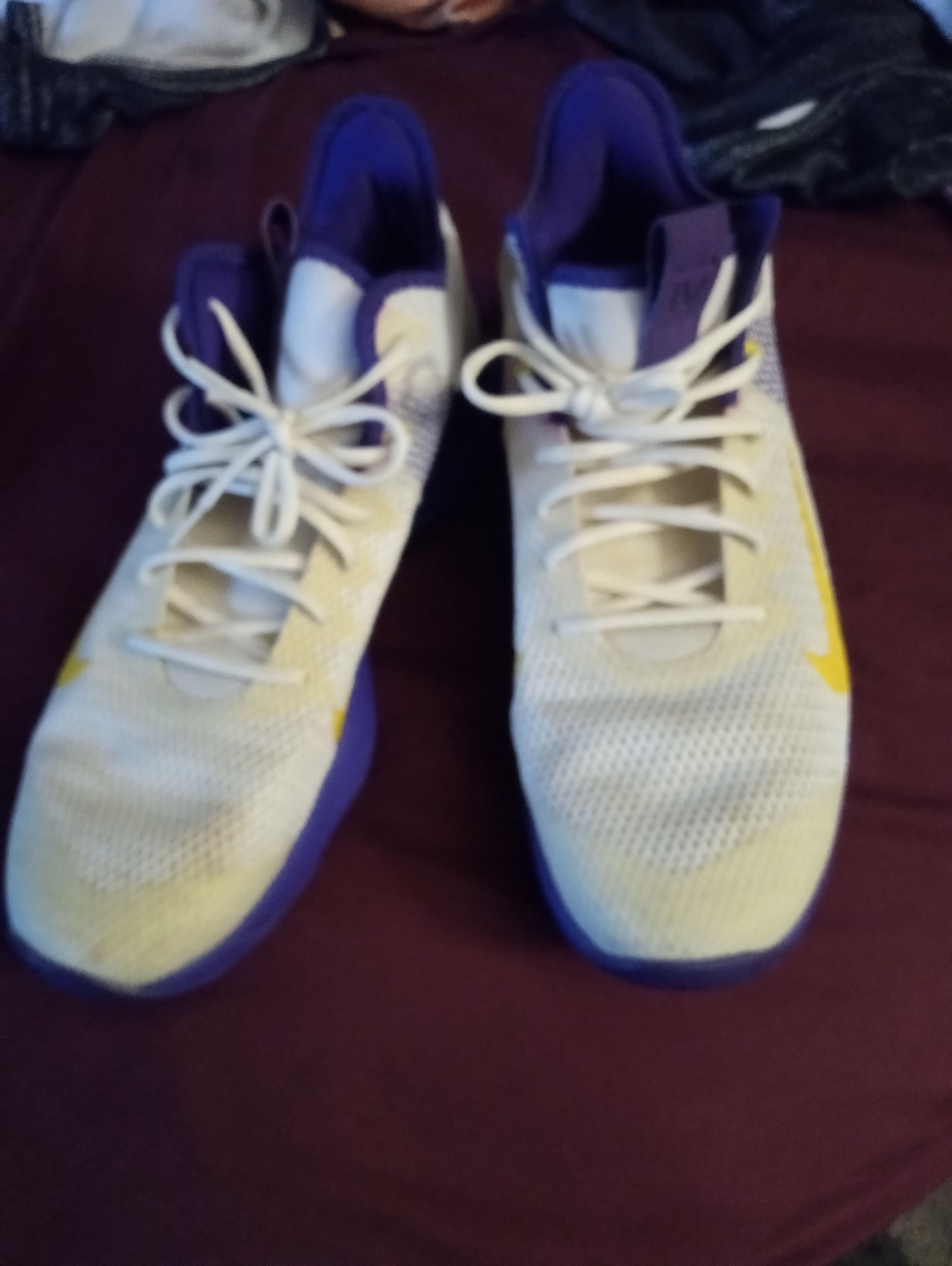image of Nike Lebron James Witness Iv's Shoes in Purple/White, Men's (Size 14)