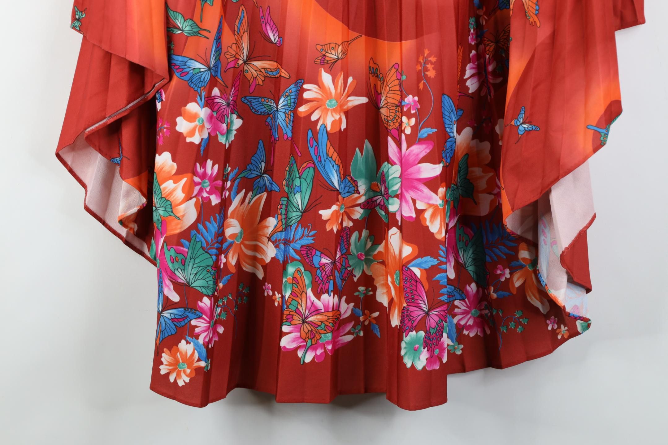 Vintage Vintage 70s Boho Chic Butterfly Flower Cape Shirt USA Size ONE SIZE - 4 Thumbnail