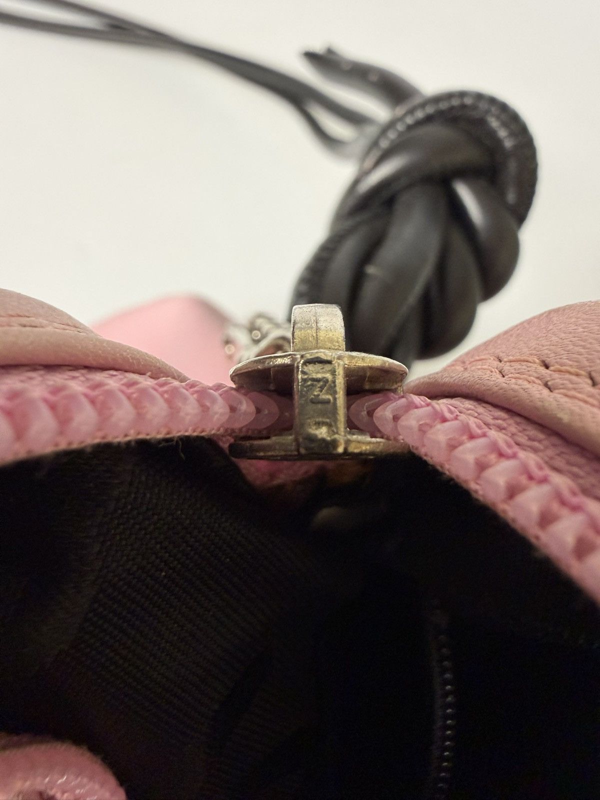 Chanel 2003 Chanel Pink Cambon Ligne Messenger Bag Size ONE SIZE - 13 Thumbnail