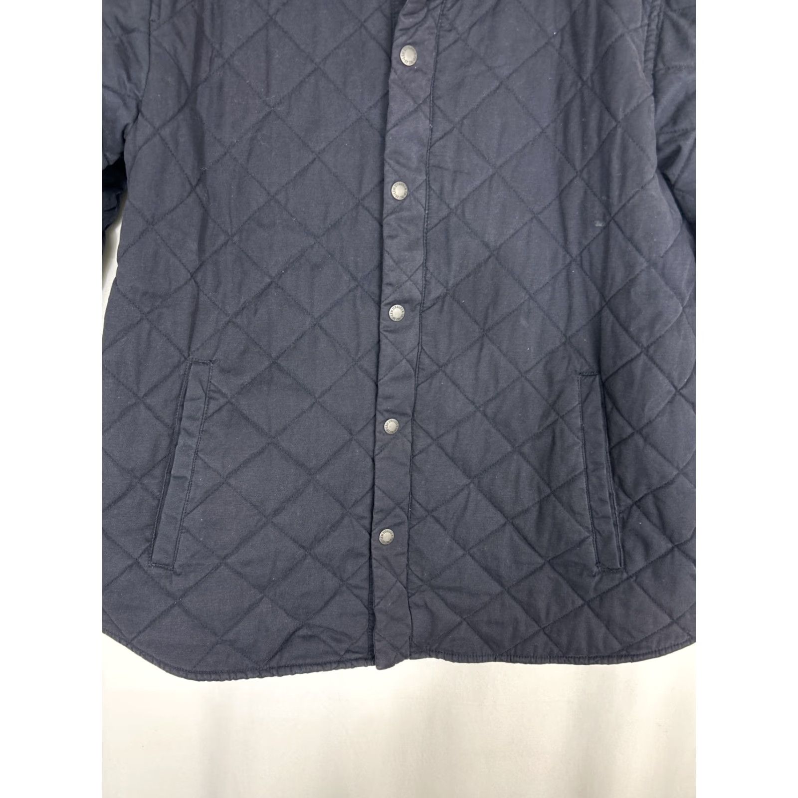 Levi's VINTAGE Levi’s Womens XL Full Zip Snap Jacket Navy Blue Quilted Cotton Size XL / US 12-14 / IT 48-50 - 5 Thumbnail