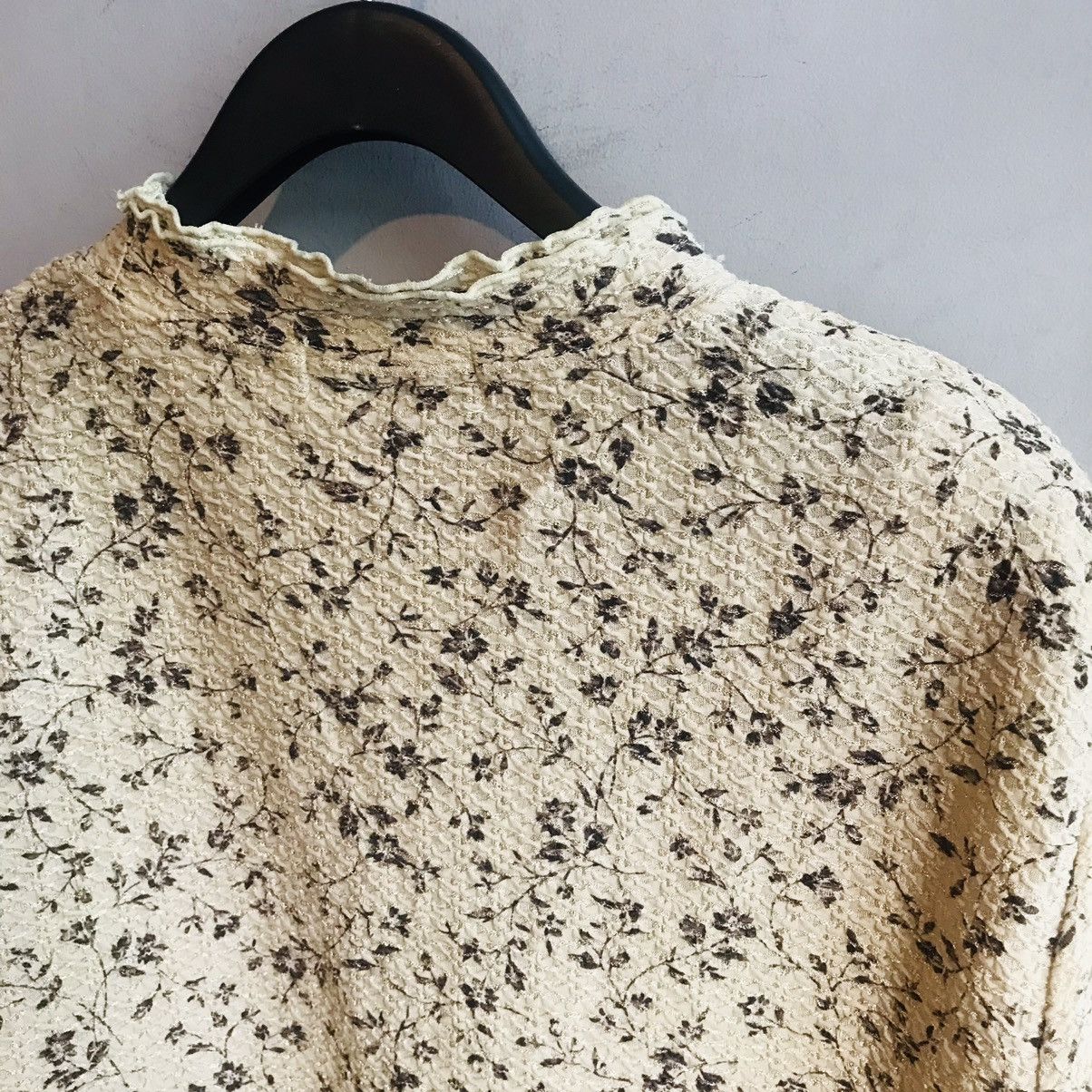 Other Japanese Floral Umock Neck Long Sleeve Size M / US 6-8 / IT 42-44 - 7 Thumbnail