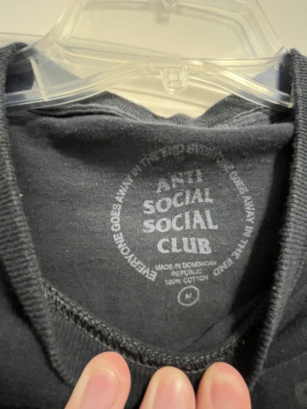 Anti Social Social Club Anti Social Social Club Black Tee Size US M / EU 48-50 / 2 - 3 Thumbnail