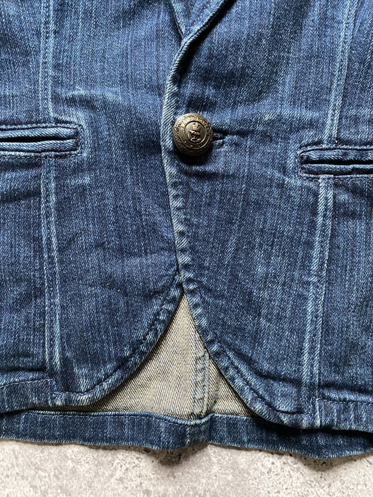 Ralph Lauren Ralph Lauren Women’s Denim Blazer Jacket One-Button Blue 6 Size M / US 6-8 / IT 42-44 - 6 Thumbnail