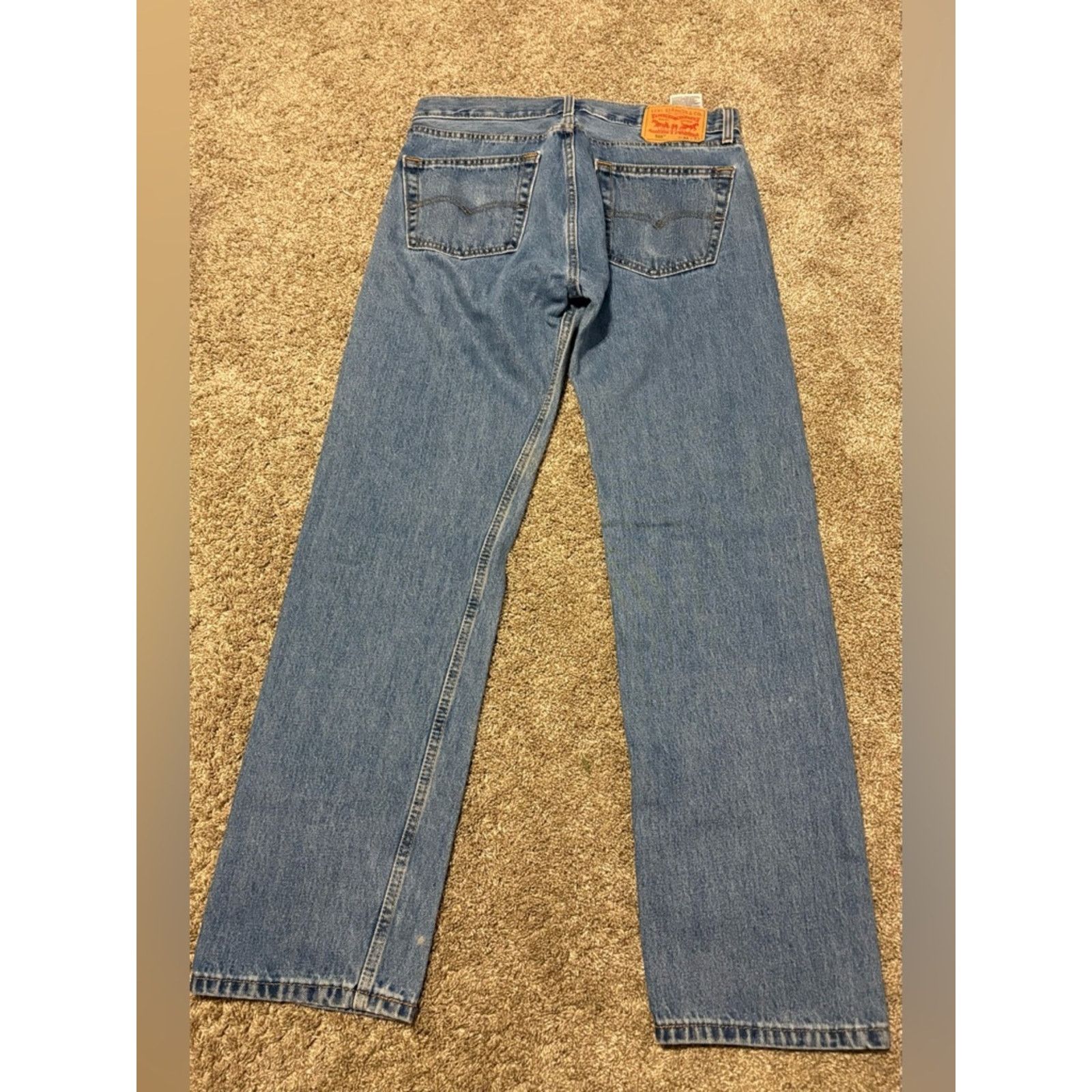 Levi's (Levi’s) 505 Vintage Straight Leg Jeans: Size W33 L34 Size US 33 - 2 Thumbnail