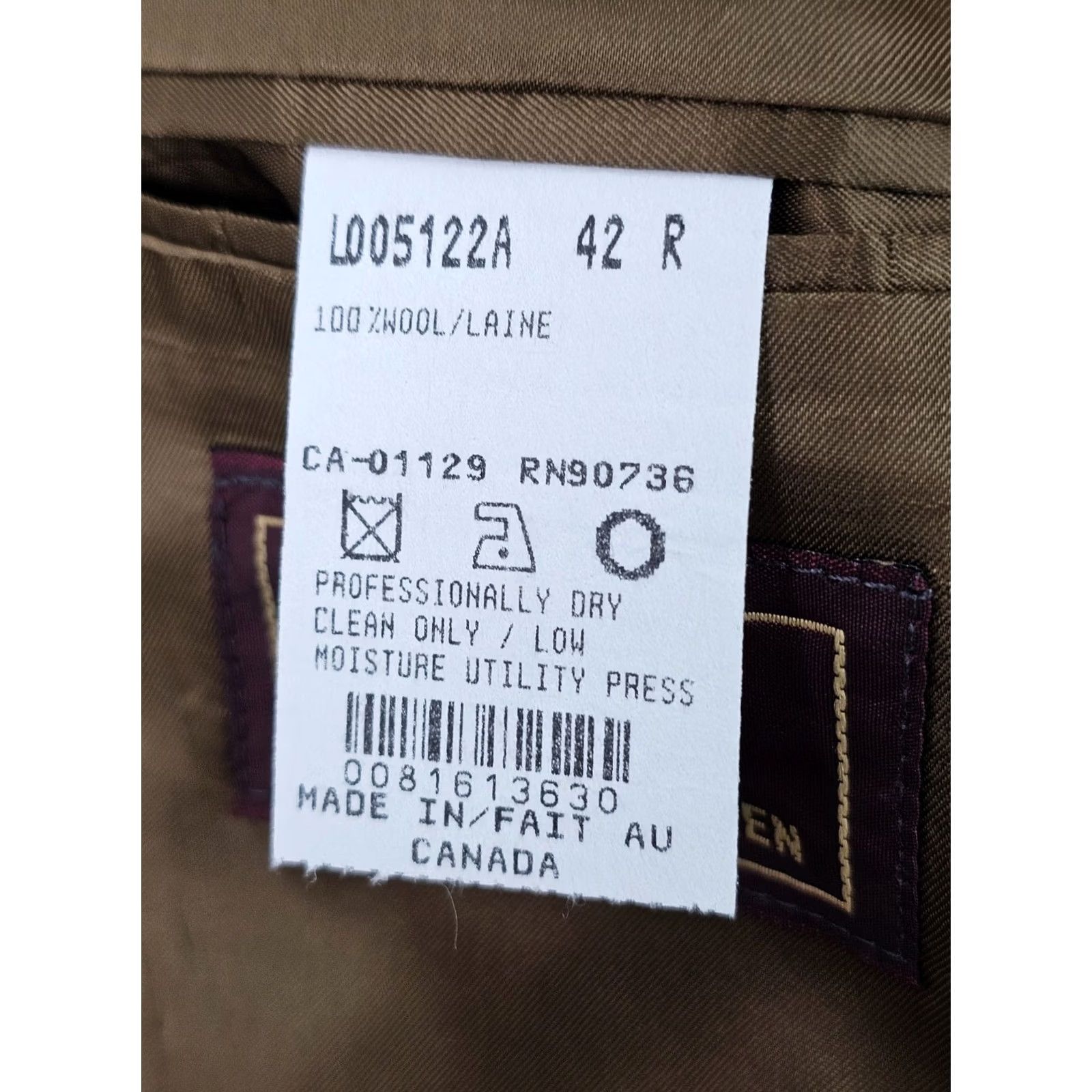 Ralph Lauren Vtg Chaps Ralph Lauren Wool Houndstooth Check Blazer Coat Men 42R Made Canada Size 42R - 4 Thumbnail
