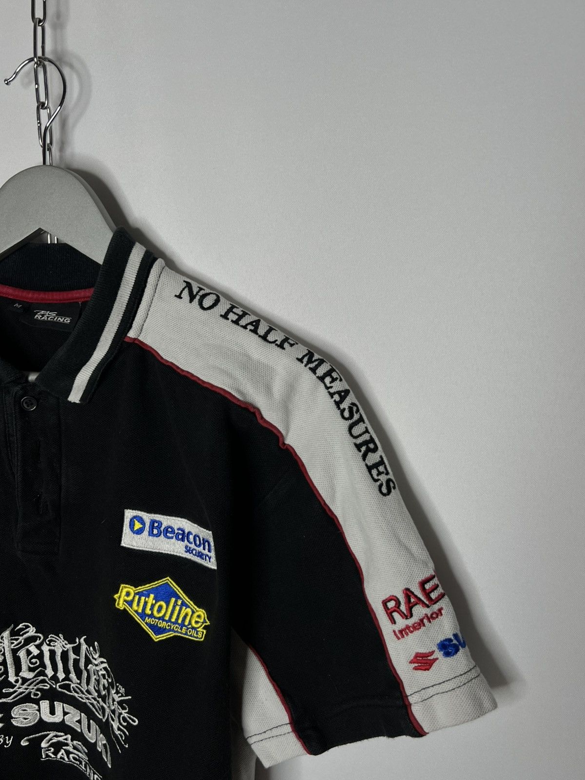 Formula 1 Vintage Suzuki Jas Racing No Half Measures Polo Shirt Size US M / EU 48-50 / 2 - 6 Thumbnail