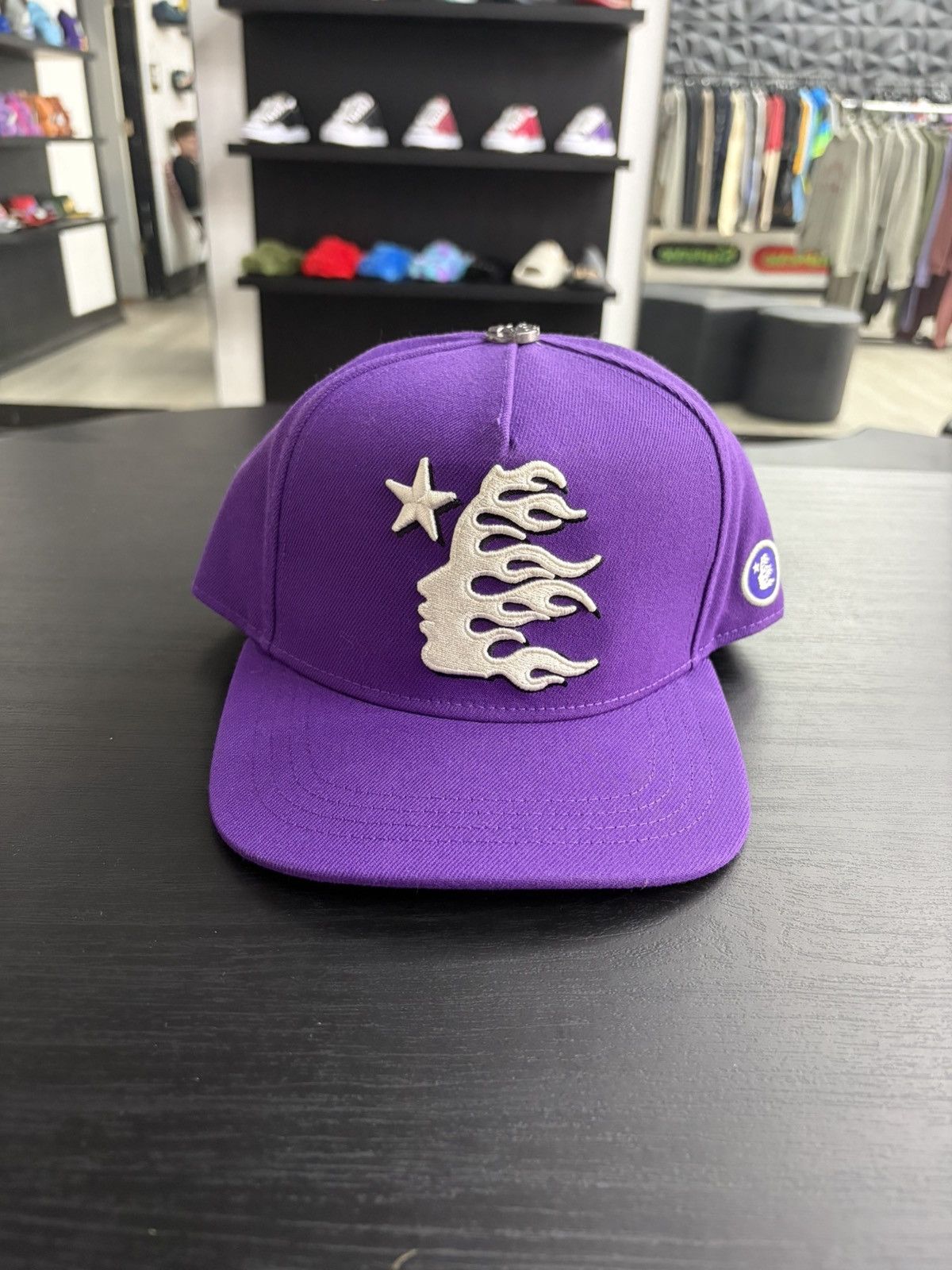 HELLSTAR HellStar OG Logo Fitted 59Fifty Hat Purple Size 7 3/8 Size ONE SIZE - 1 Thumbnail