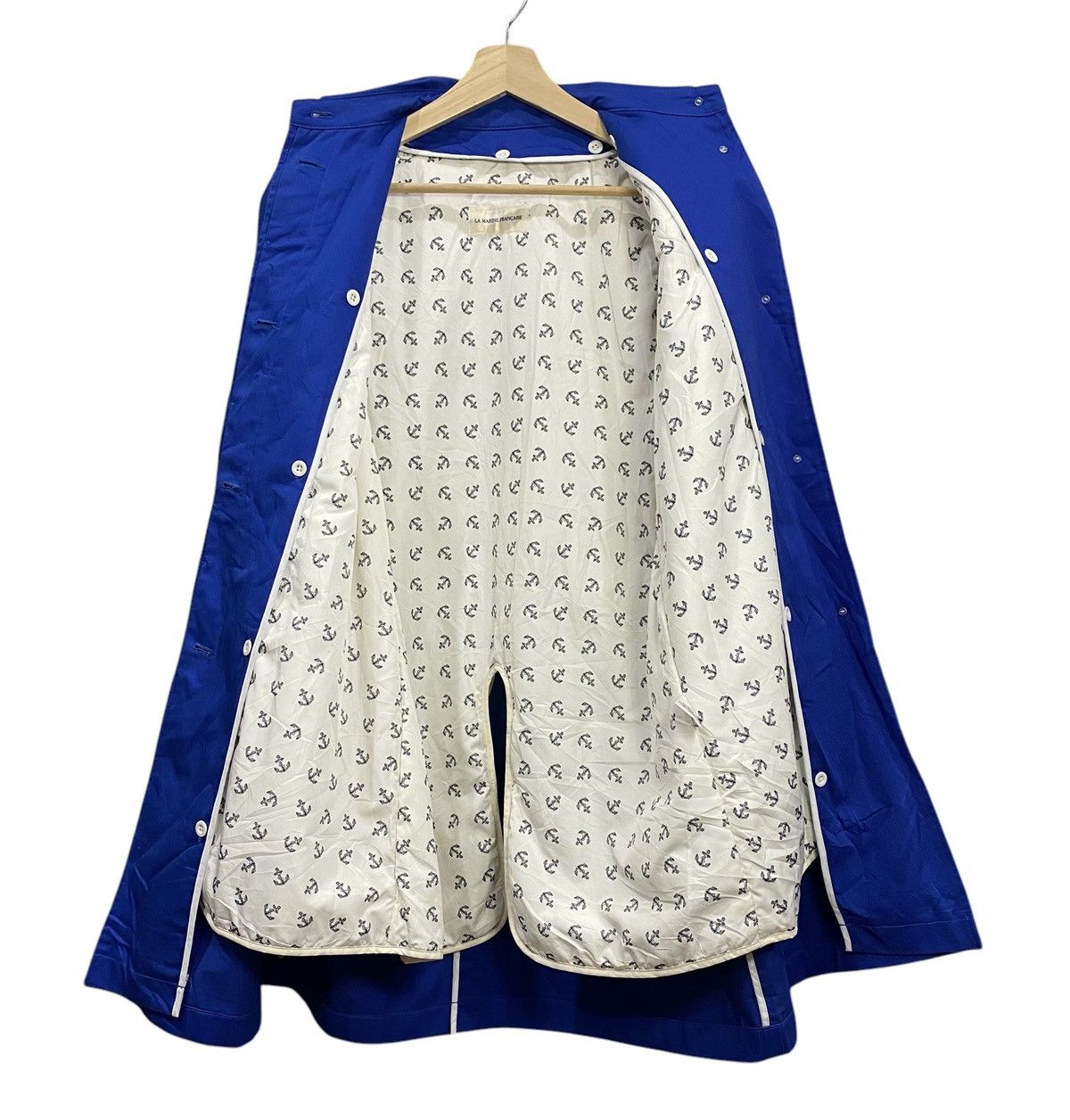 Designer × If Only Was True Rare LA MARINE FRANCAISE Long Coat Button Size S / US 4 / IT 40 - 11 Thumbnail