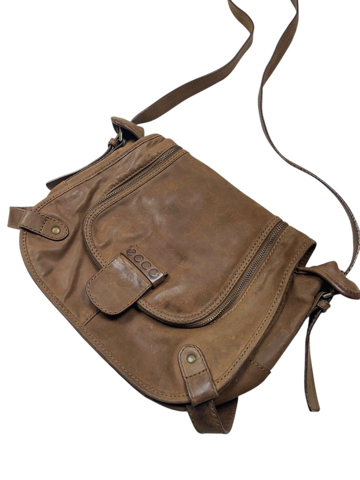 Ecco × Leather × Vintage Vintage Ecco Leather Messenger Bag Size ONE SIZE - 2 Thumbnail