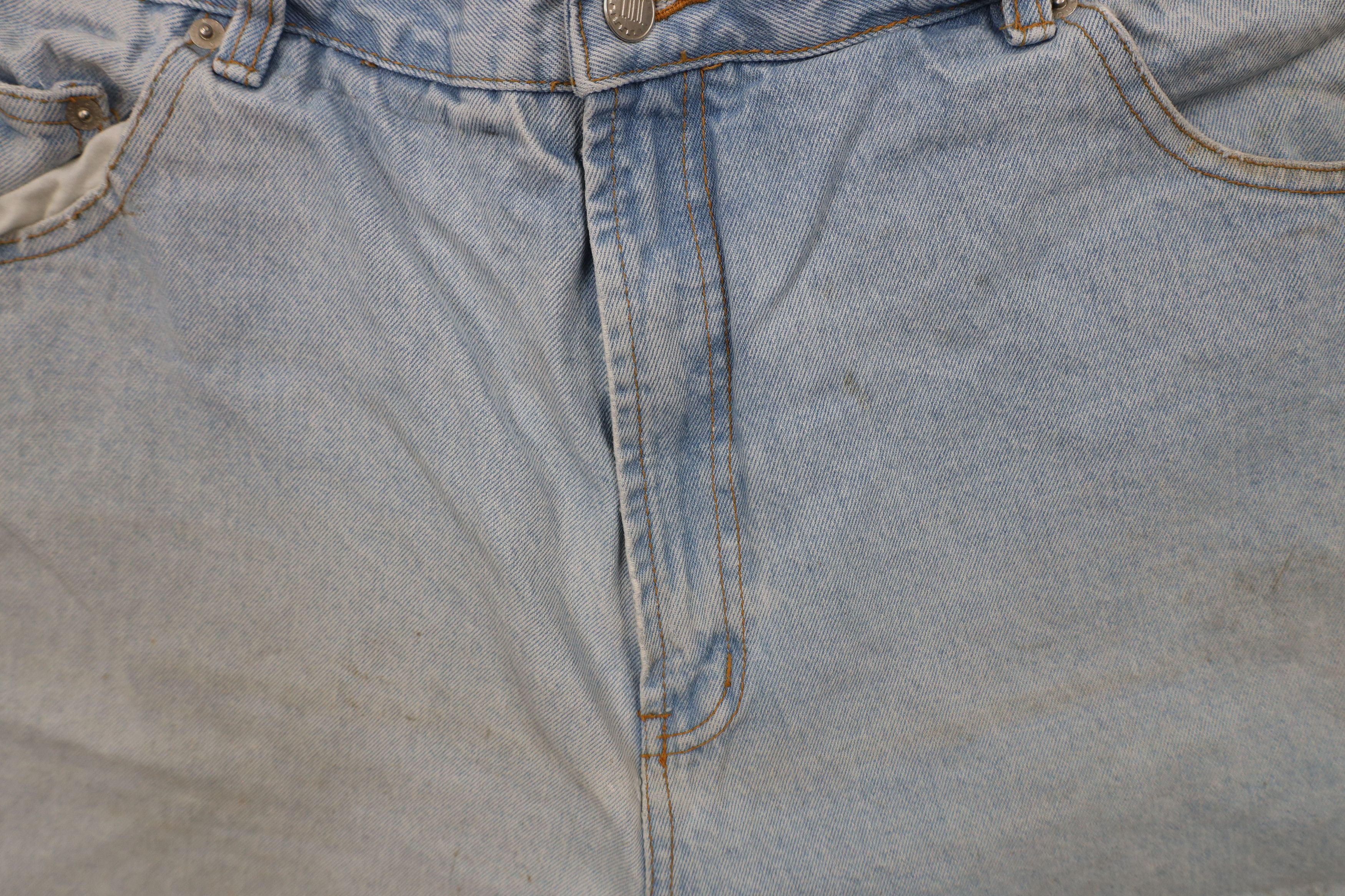 Vintage Vintage 90s IOU Baggy Fit Denim Jean Shorts Jorts Cotton Size US 38 / EU 54 - 7 Thumbnail