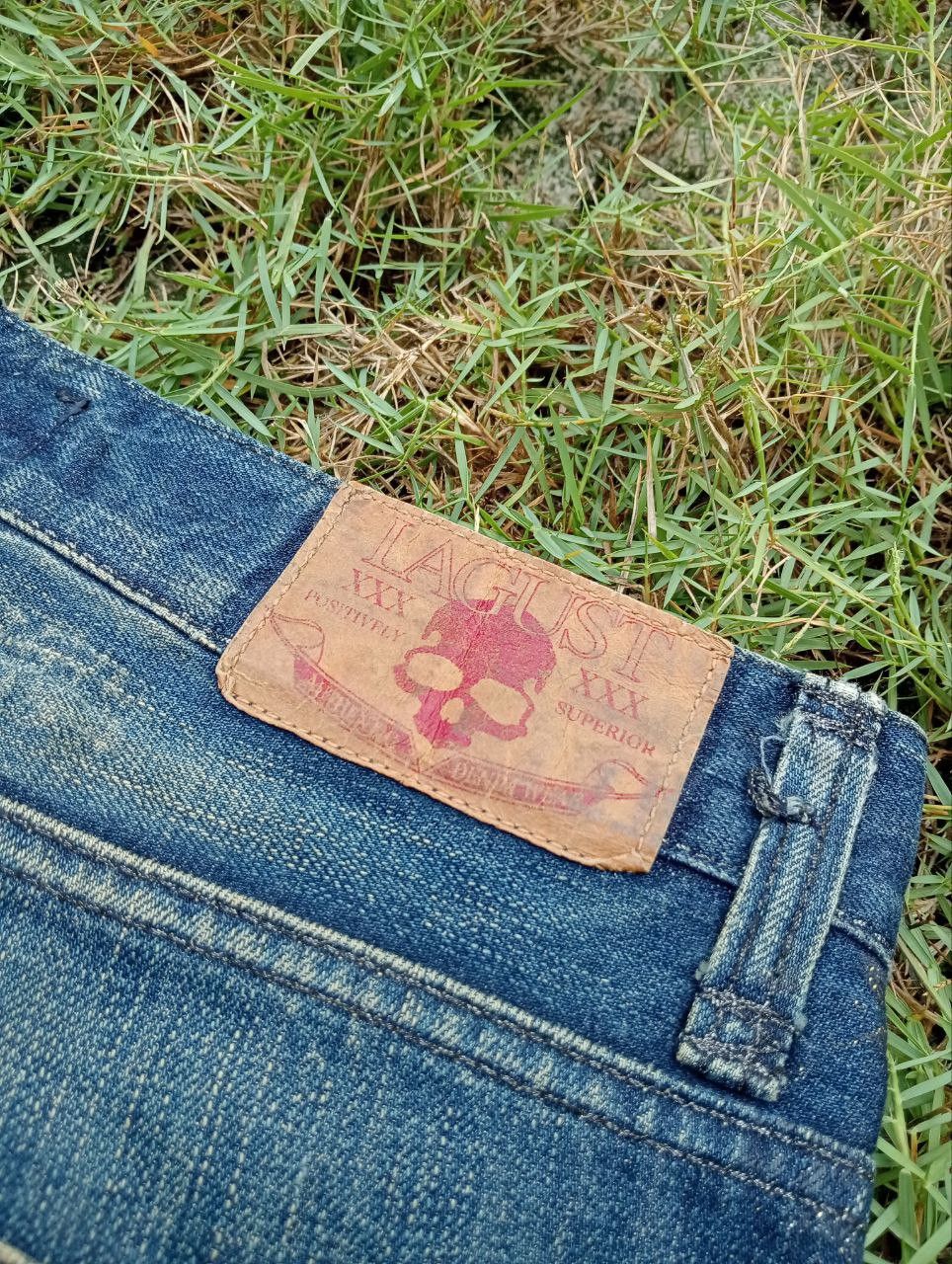 If Six Was Nine Vintage Lagust Flare Studded Distressed Jeans Size US 34 / EU 50 - 6 Thumbnail