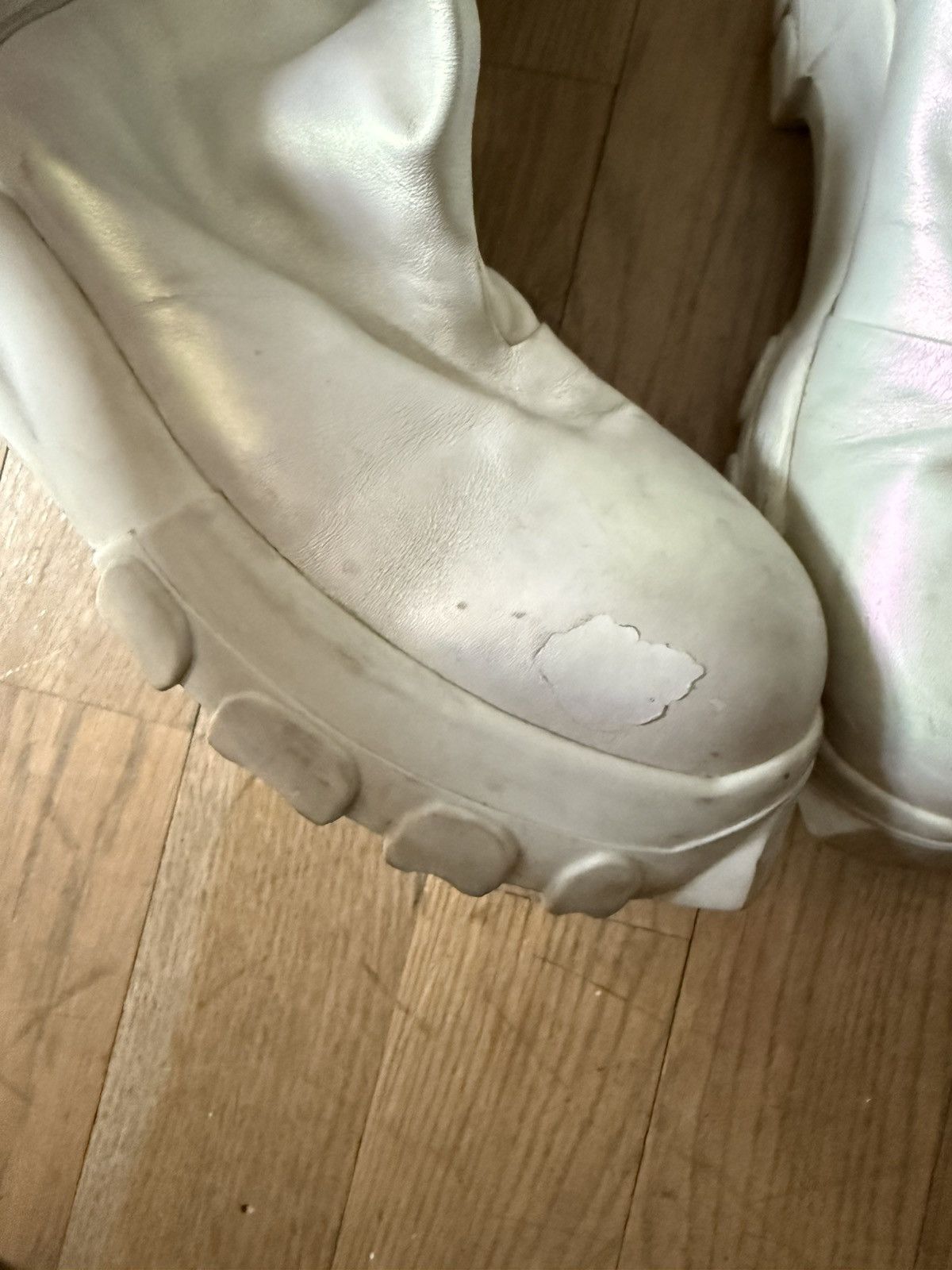 Rick Owens Rick Owens AW20 iridescent sample thigh high tractor boots Size US 8 / EU 41 - 6 Thumbnail