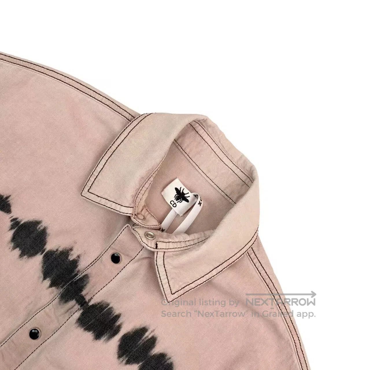 Dior Dior Rendered print bee-embroidered short-sleeved denim sh Size 4XL / US 24-26 - 3 Thumbnail