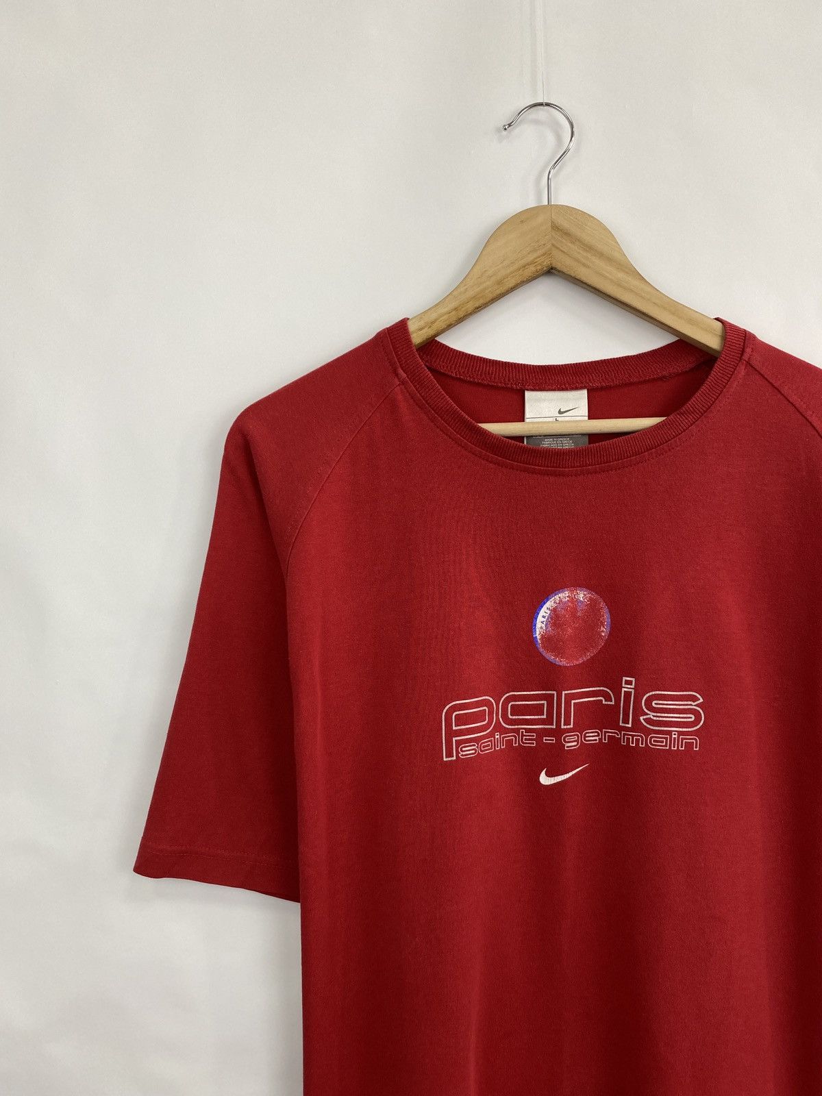 Nike 🇫🇷 Vintage 90s Nike PSG Paris Saint Germain T-Shirt Rare Y2K Size US L / EU 52-54 / 3 - 2 Thumbnail