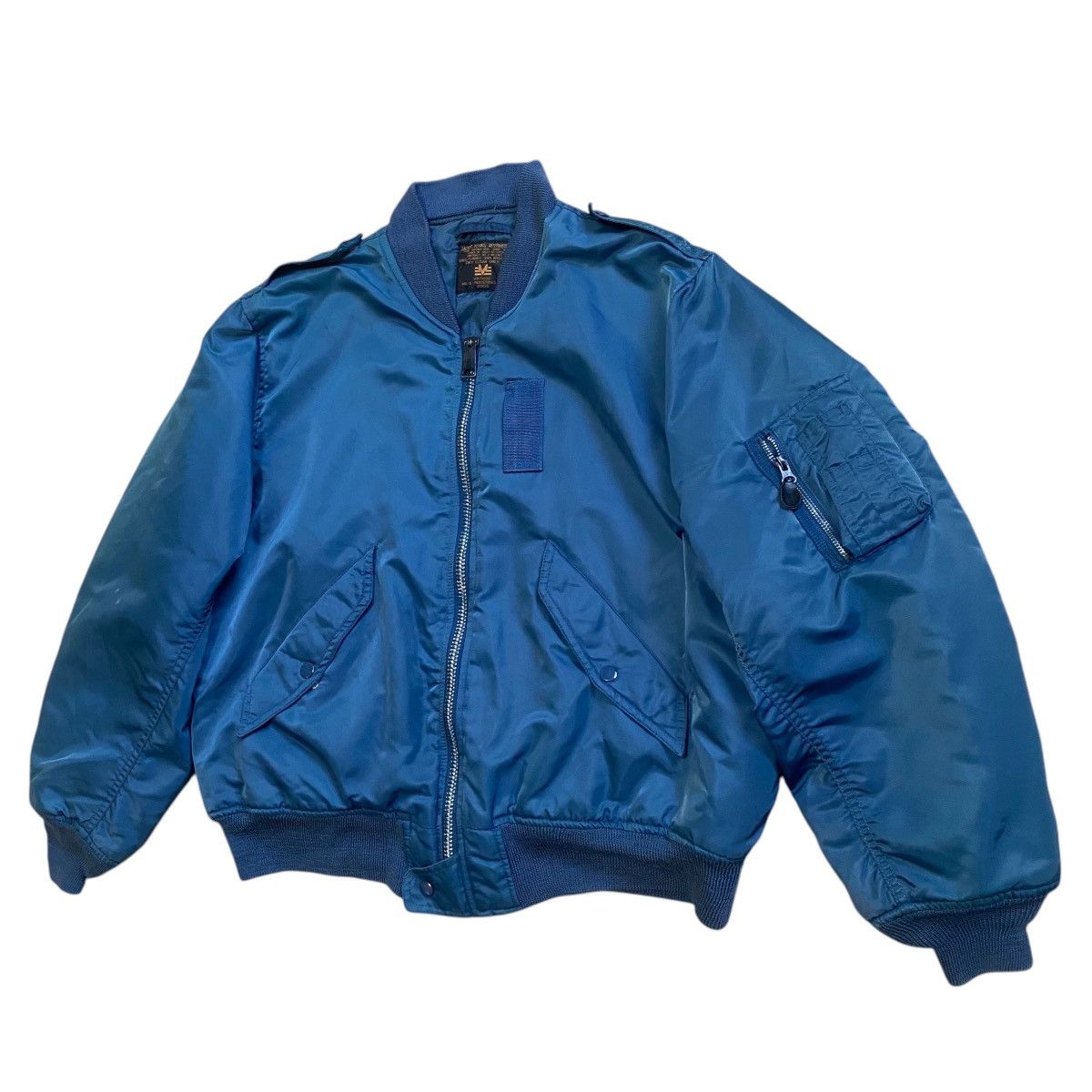 Vintage 🔥 VTG PHANTOM MA 1 MILITARY BOXY BOMBER JACKET Size US L / EU 52-54 / 3 - 4 Thumbnail