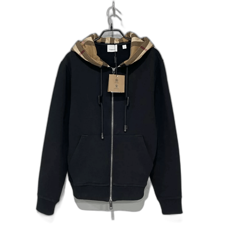 Burberry Classic Check Hooded Zip Jacket Size XXS / US 00 / IT 34 - 1 Thumbnail