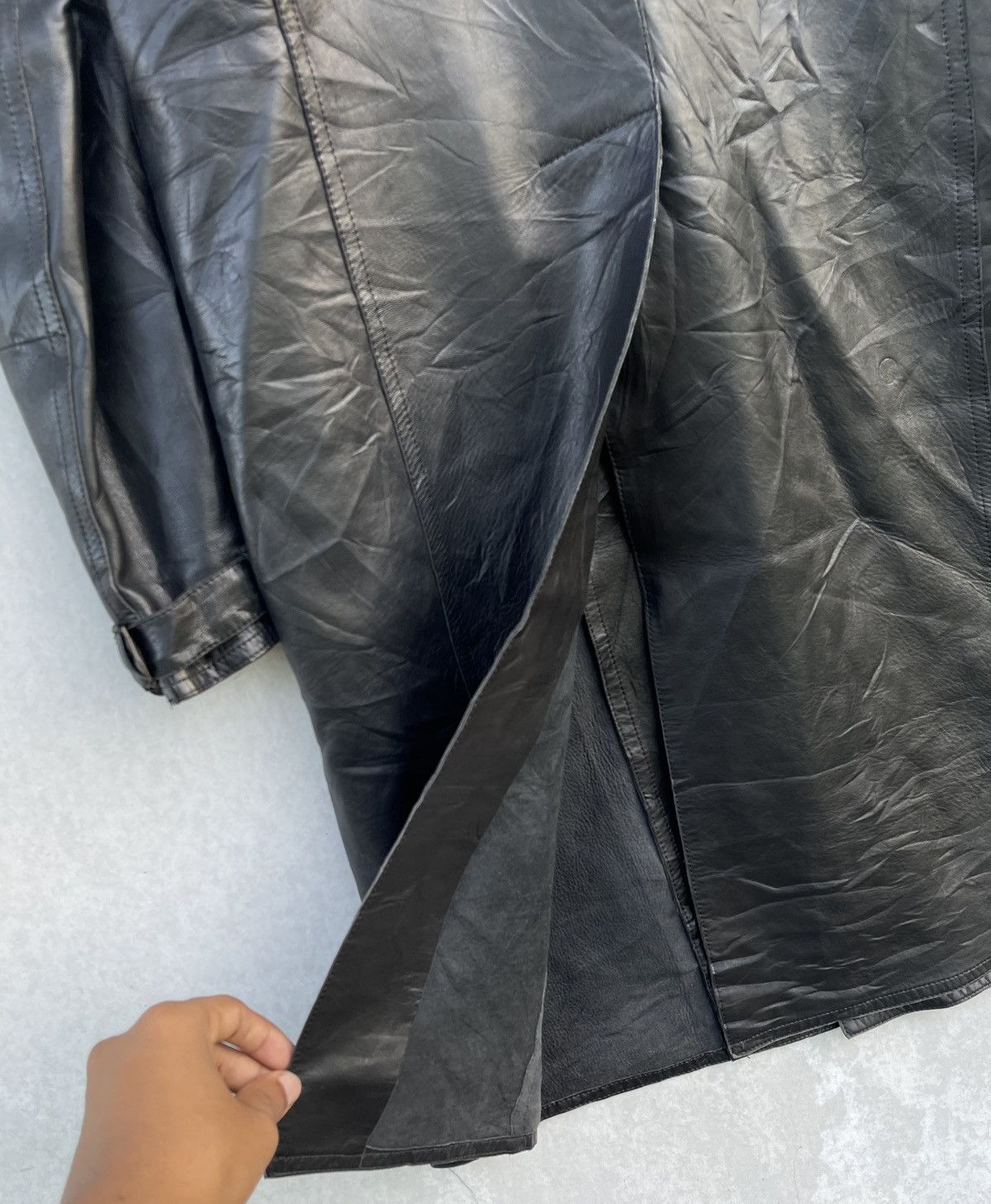 Costume National 🔥RARE🔥 COSTUME NATIONAL HOMME SINGLE BRESTED LEATHER COAT Size US M / EU 48-50 / 2 - 12 Thumbnail