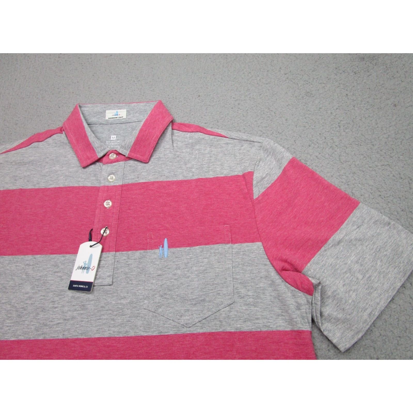 johnnie-O johnnie-O Polo Shirt Mens Medium Gray Golf Button-Down Size US M / EU 48-50 / 2 - 3 Thumbnail