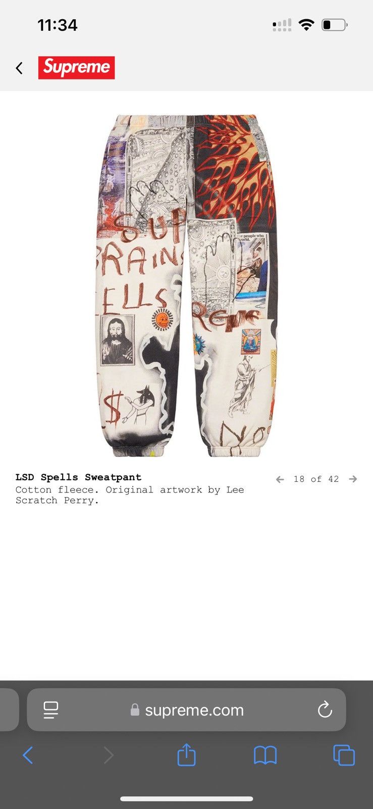 Other Supreme LSD Spells Sweatpant Size US 30 / EU 46 - 7 Thumbnail
