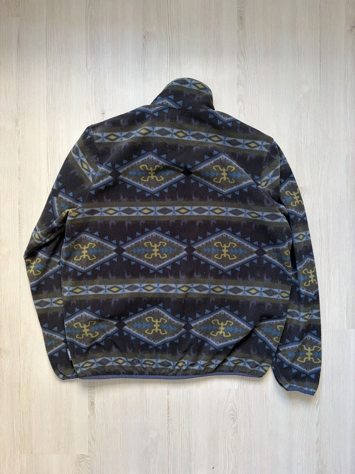 Woolrich Woolen Mills Woolrich Snap-T Fleece Overprinted Pullover Size US L / EU 52-54 / 3 - 9 Thumbnail