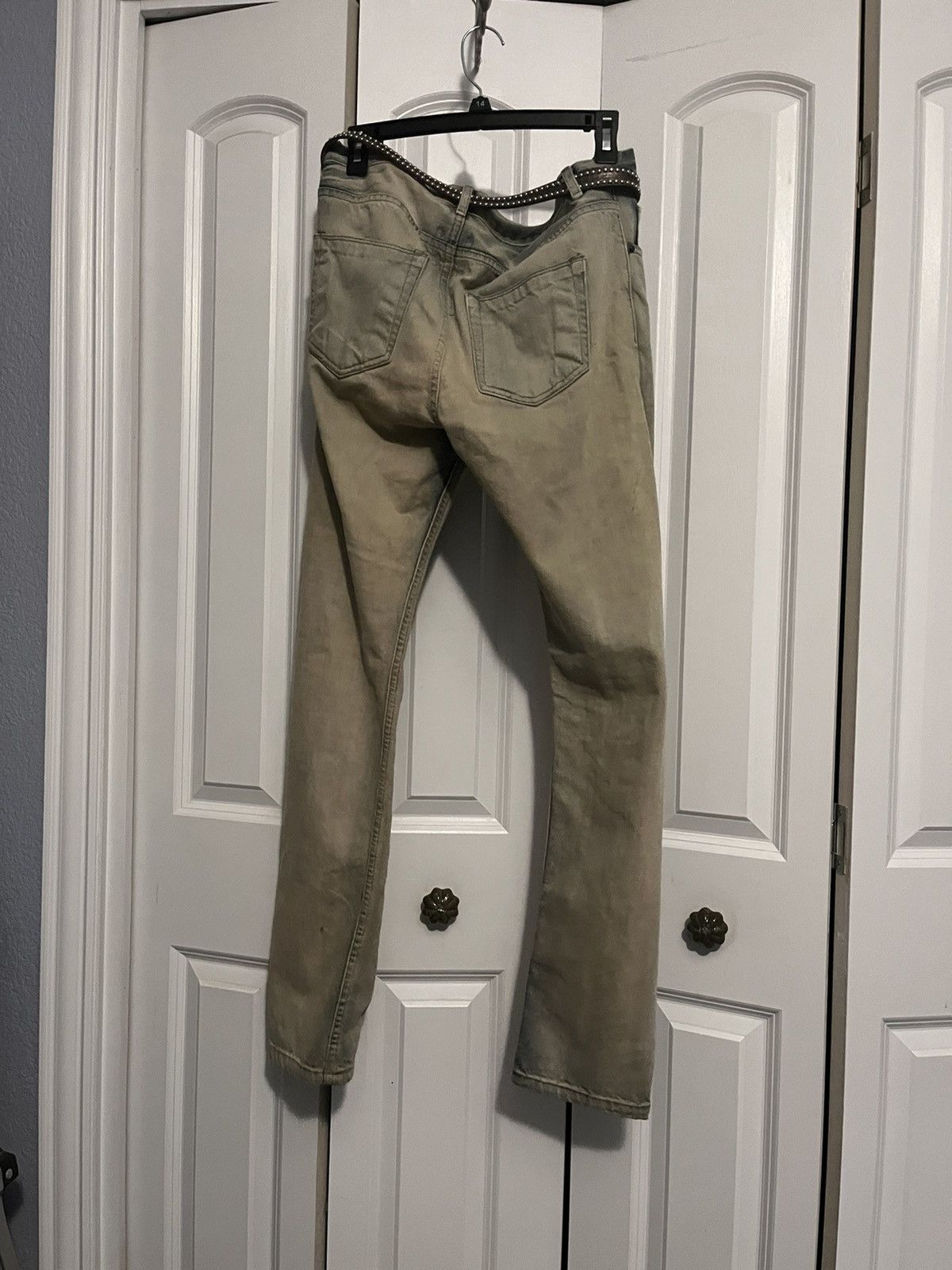 Rick Owens Drkshdw FW14 Rick Owens DRKSHDW Torrence Cut Jeans Bone Size US 30 / EU 46 - 2 Thumbnail
