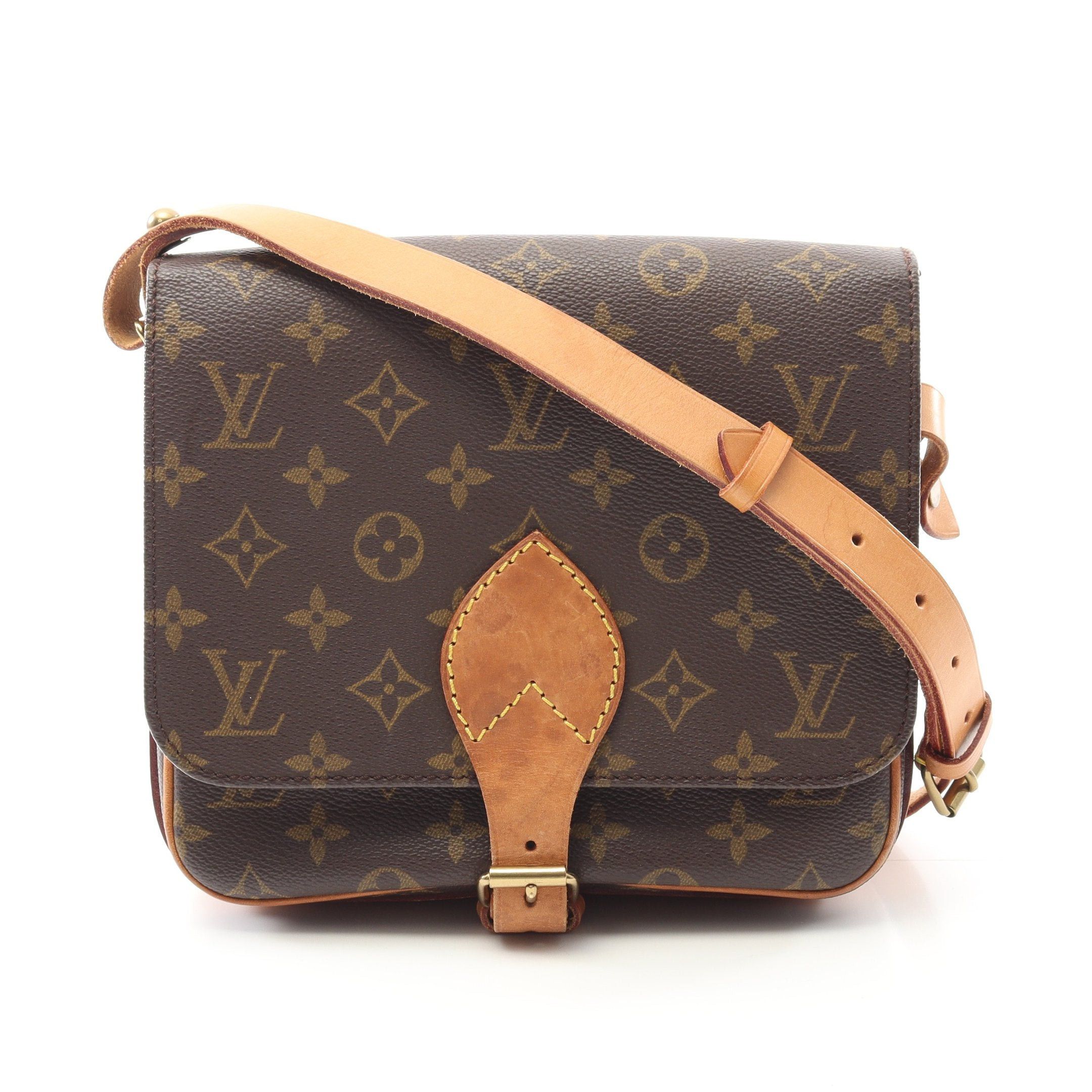 Louis Vuitton Louis Vuitton Cartesier Mm Monogram Shoulder Bag Leather Brown Size ONE SIZE - 1 Thumbnail