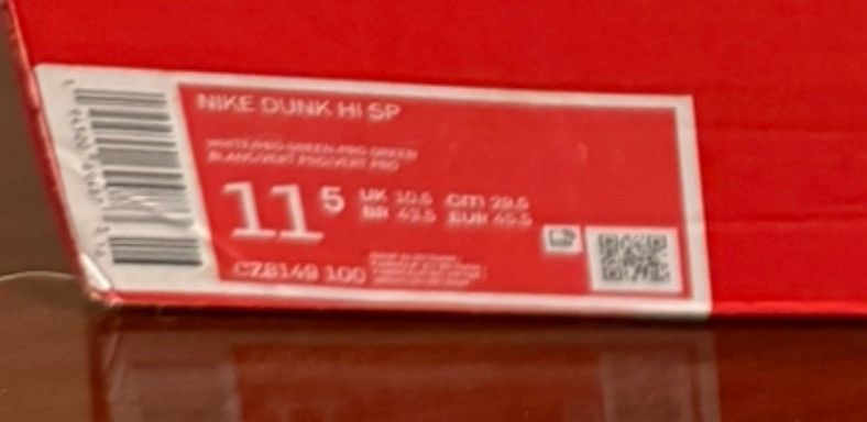 Nike Nike Dunk Spartan Green size 11.5 DS Size US 11.5 / EU 44-45 - 7 Thumbnail