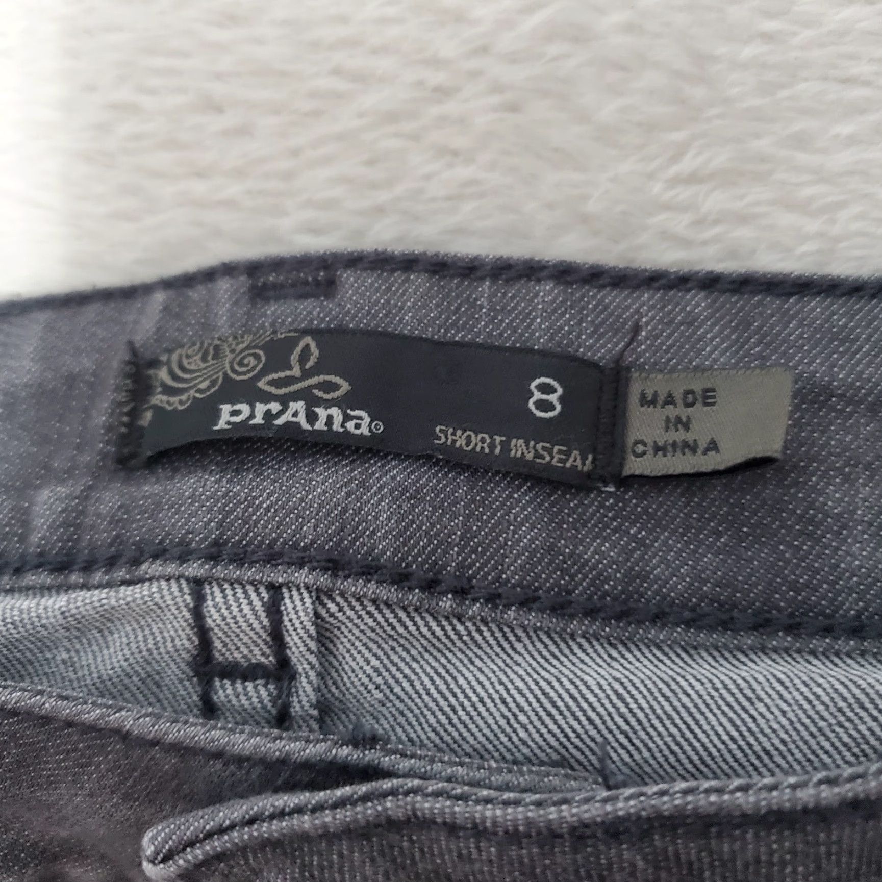 Prana VINTAGE Prana Jeans Women 8 Gray Low Rise Short Inseam Straight Leg Stretch 30X28 Size 30" / US 8 / IT 44 - 3 Thumbnail