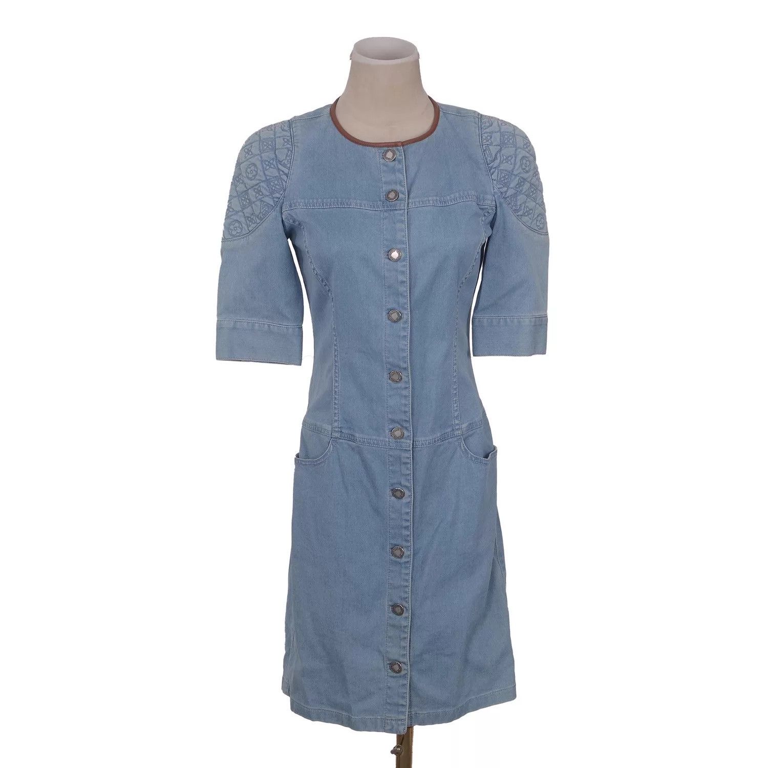 Louis Vuitton Louis Vuitton solid cotton spandex dress size S Size XS / US 0-2 / IT 36-38 - 1 Thumbnail