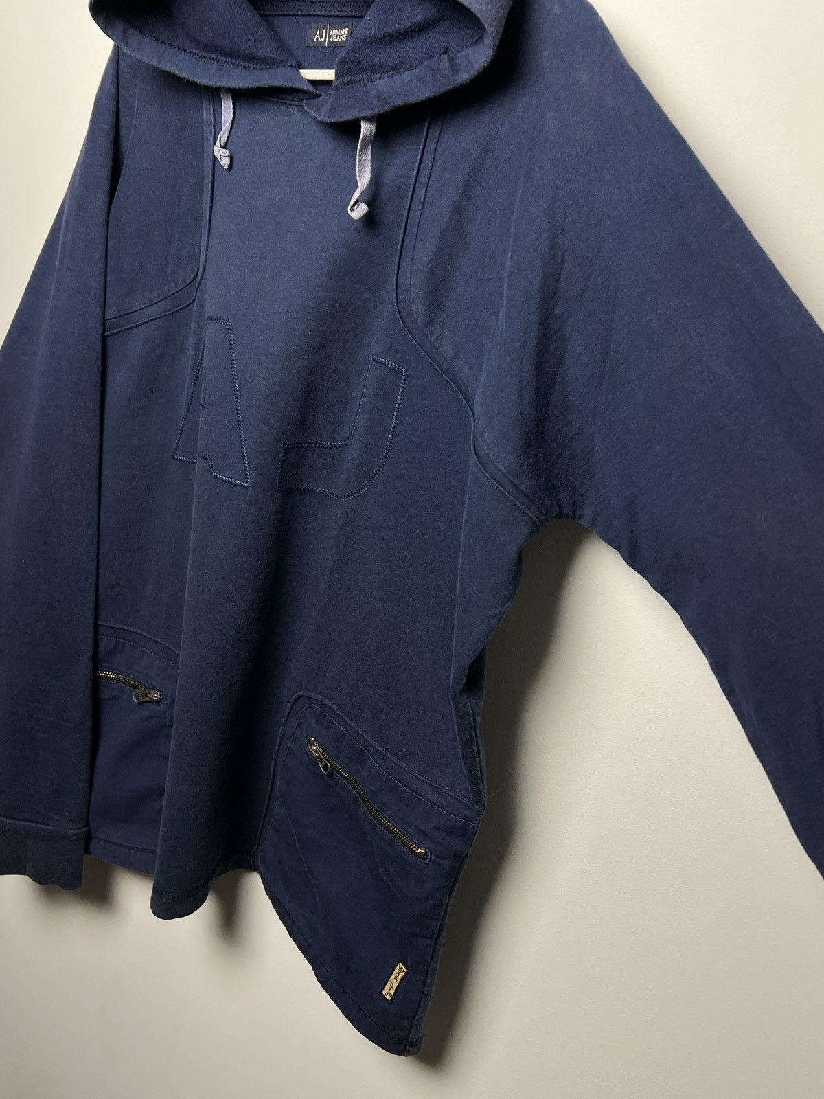 Giorgio Armani armani y2k vintage washed hoodie Size US L / EU 52-54 / 3 - 5 Thumbnail
