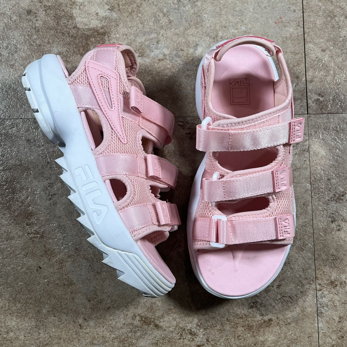 Fila Fila Tapered Sandals Pink Women Lifestyle Strap Platform Size US 6 / IT 36 - 1 Thumbnail