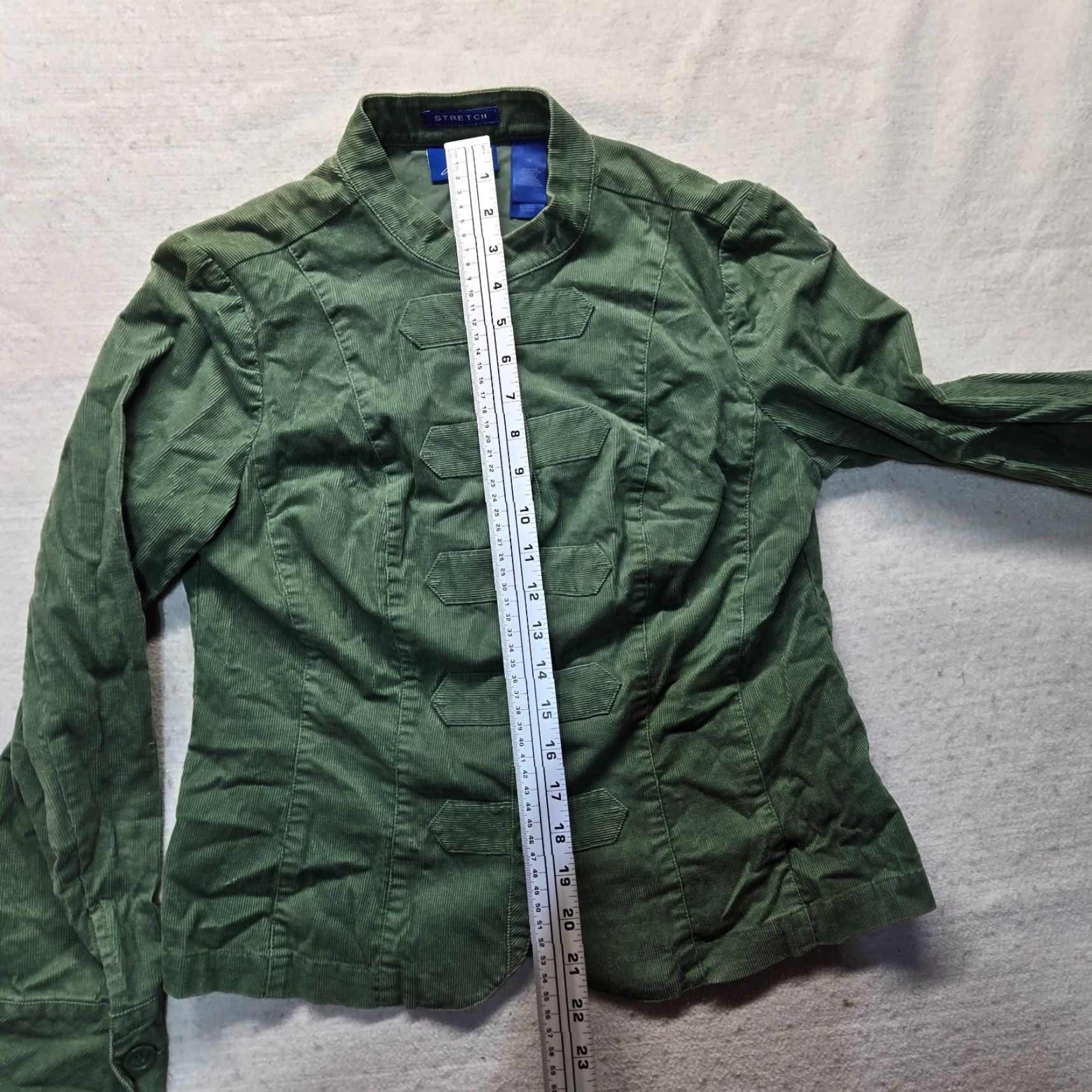 Vintage JH Collectibles Solid Green Jacket Women's Adult Medium M Size Coat Button Up Outdoor Winter Mens Women Girls Size M / US 6-8 / IT 42-44 - 6 Thumbnail