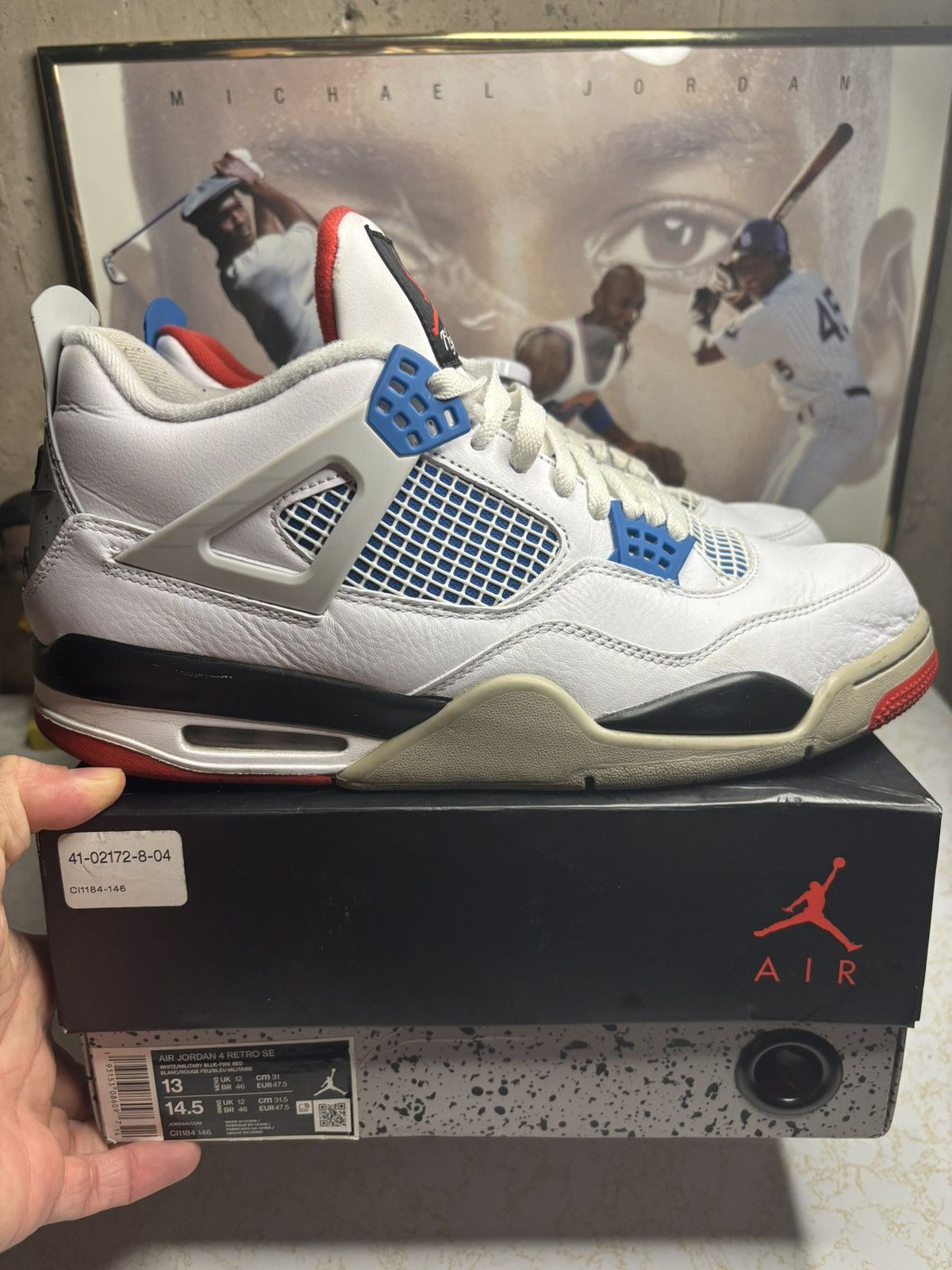 Jordan Brand Air Jordan 4 Retro What The 2019 Size US 13 / EU 46 - 1 Thumbnail