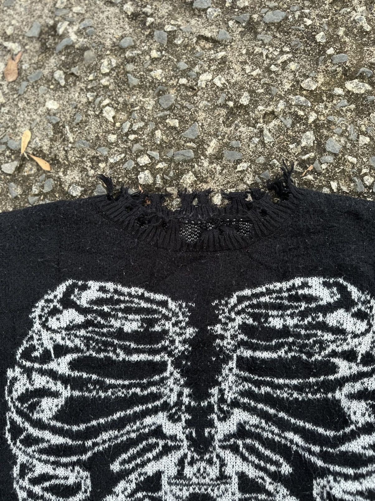 Vintage Vintage Distress Skeleton Fashion Romwe Sweatshirt Size US XL / EU 56 / 4 - 3 Thumbnail