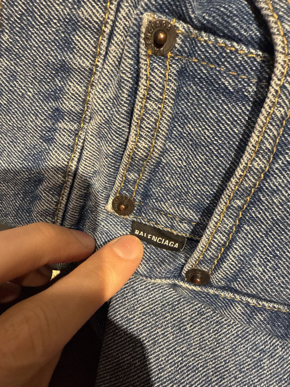 Balenciaga Balenciaga Straight Leg Jeans Blue Size US 34 / EU 50 - 7 Thumbnail