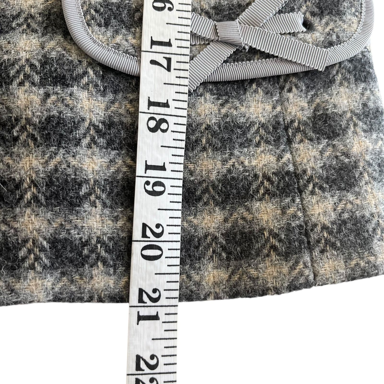 Brooks Brothers Brooks Brothers Gray Plaid Women’s Wool Collared Jacket Size M / US 6-8 / IT 42-44 - 7 Thumbnail